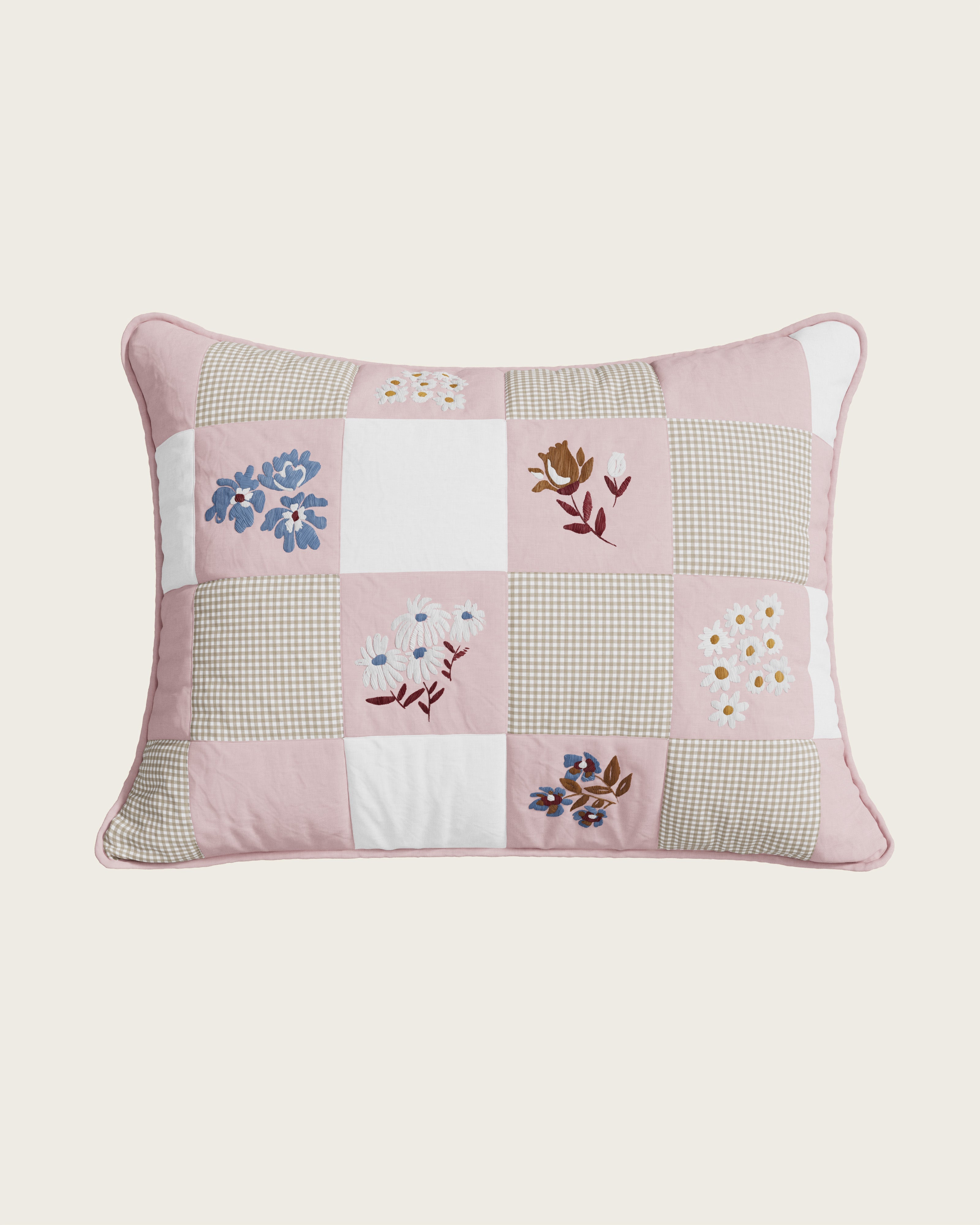 Wildflower Patchwork Twin Sham