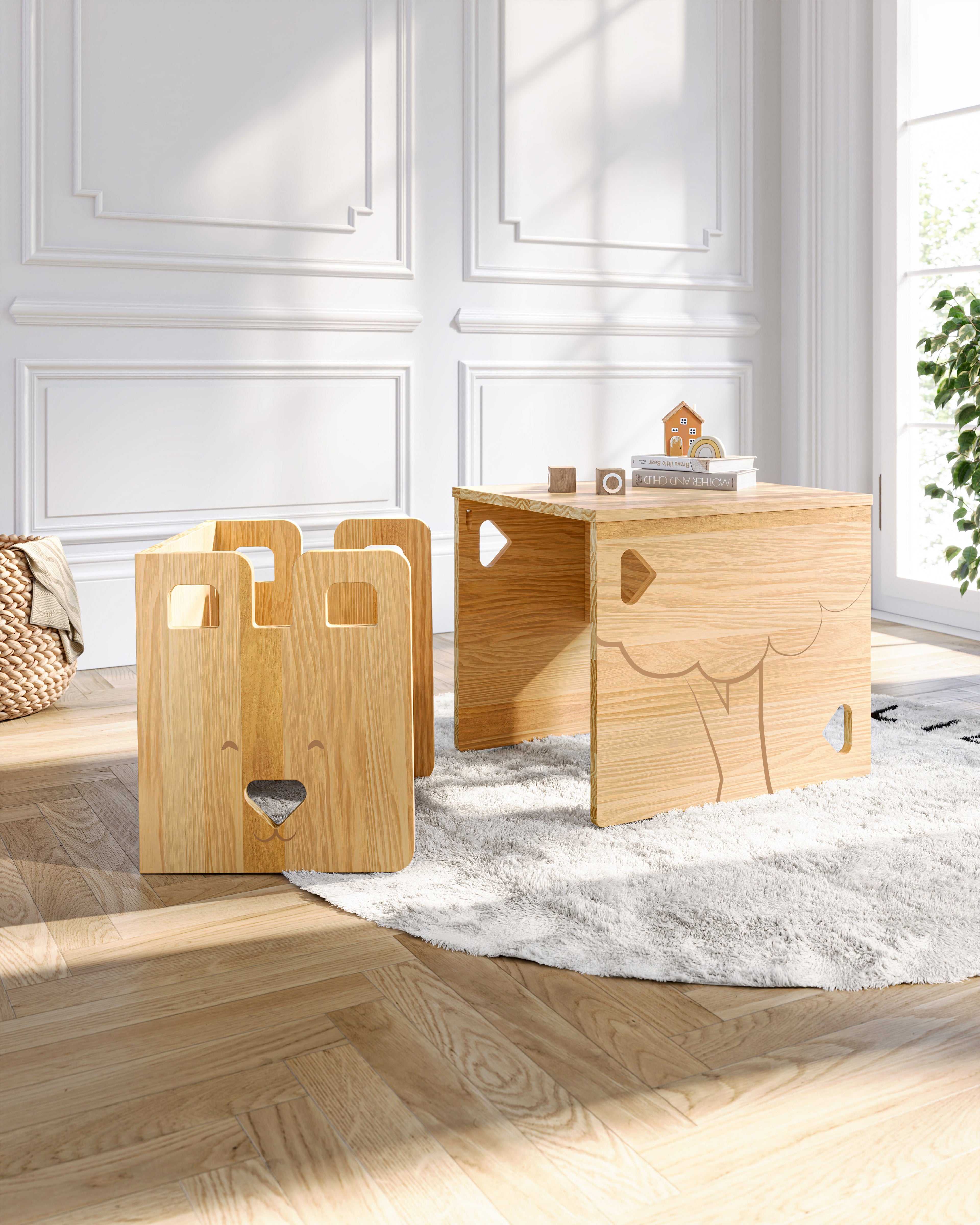 Bear Cub Montessori Table & Chair Set