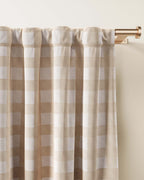 Gingham Blackout Curtain