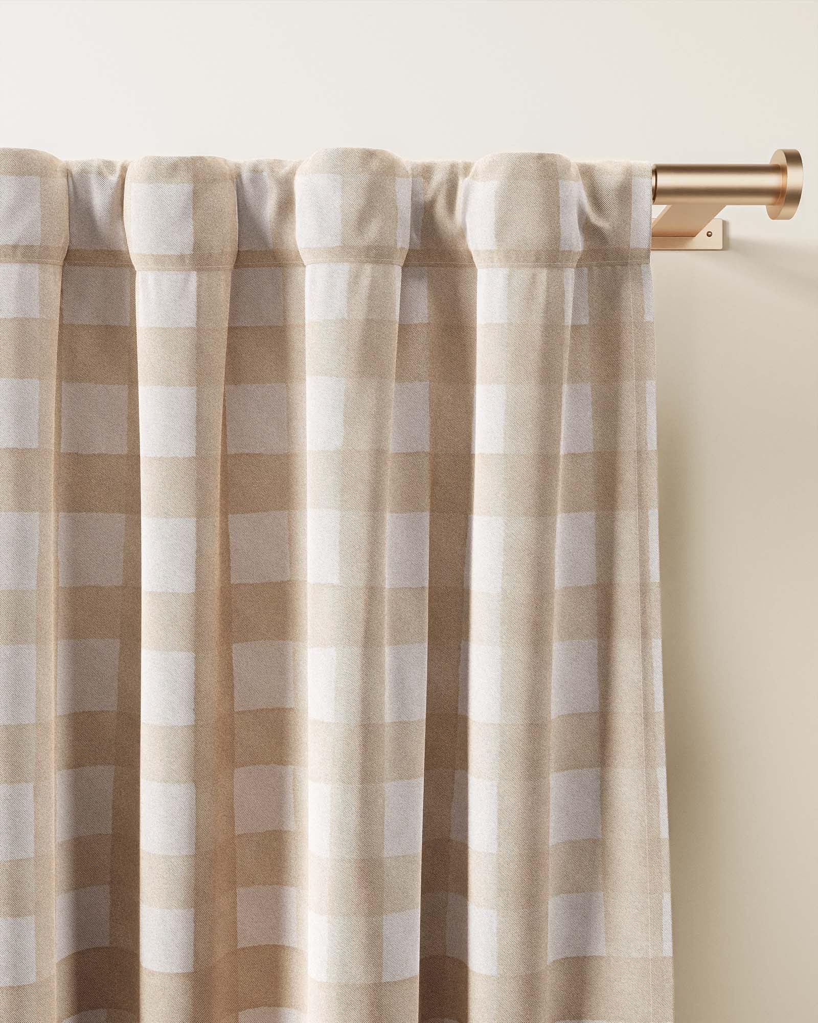 Gingham Blackout Curtain