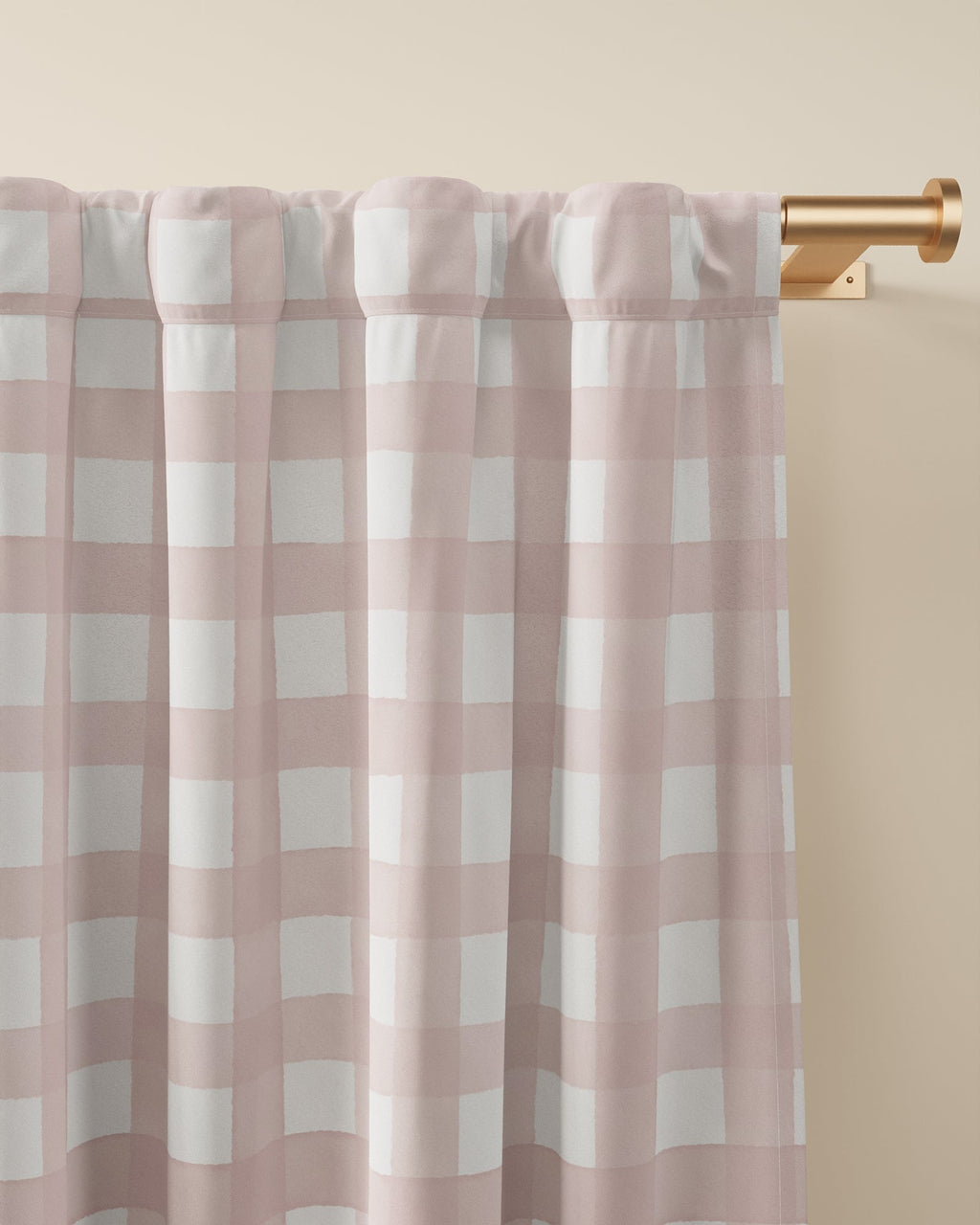 Gingham Blackout Curtain