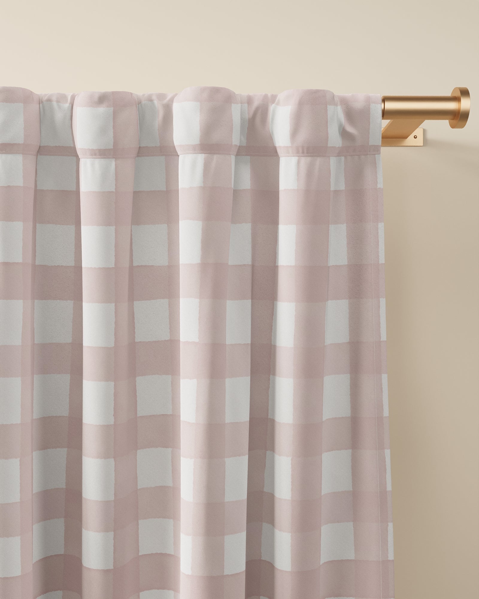 Gingham Blackout Curtain