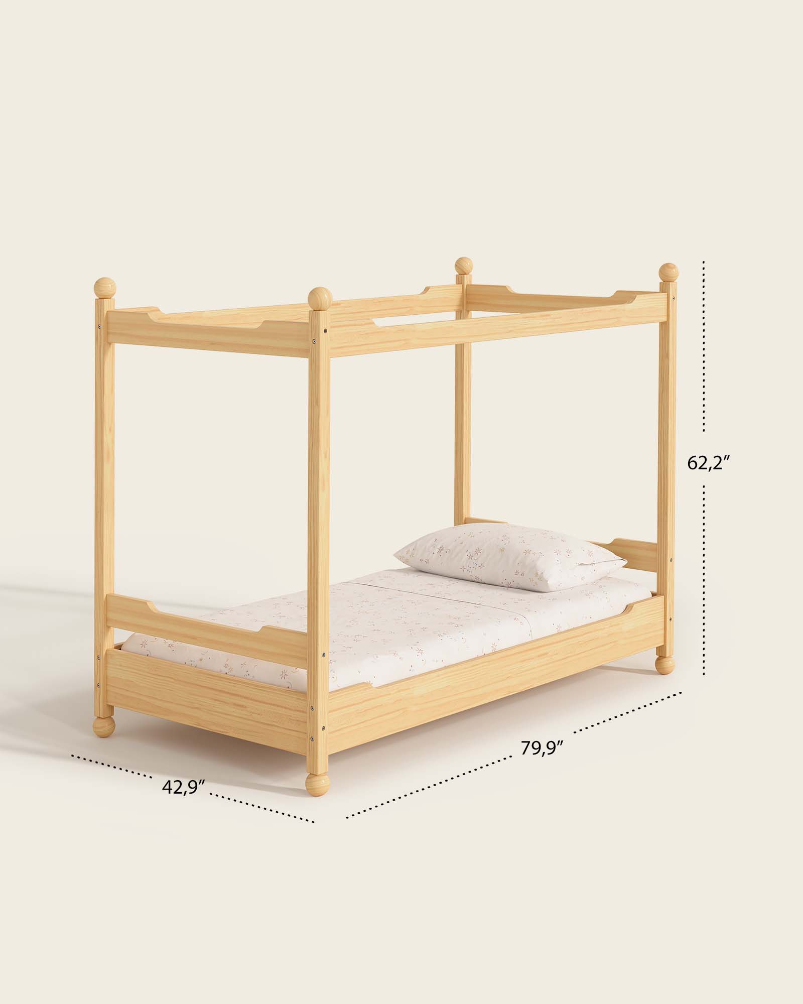 Castle Canopy Kids Bed