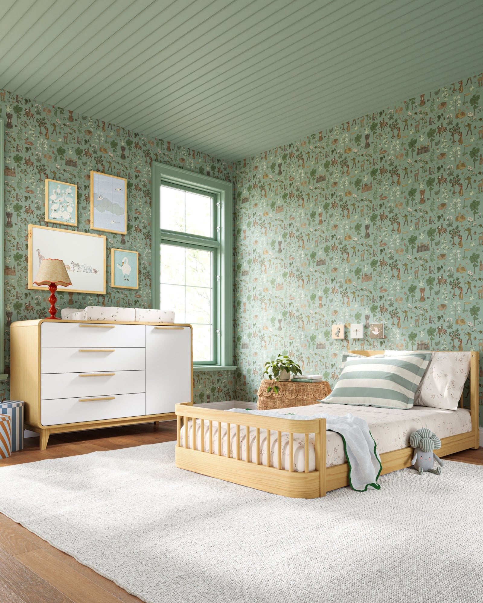 The Wave Kids Bed | Convertible Montessori Floor Bed to Twin