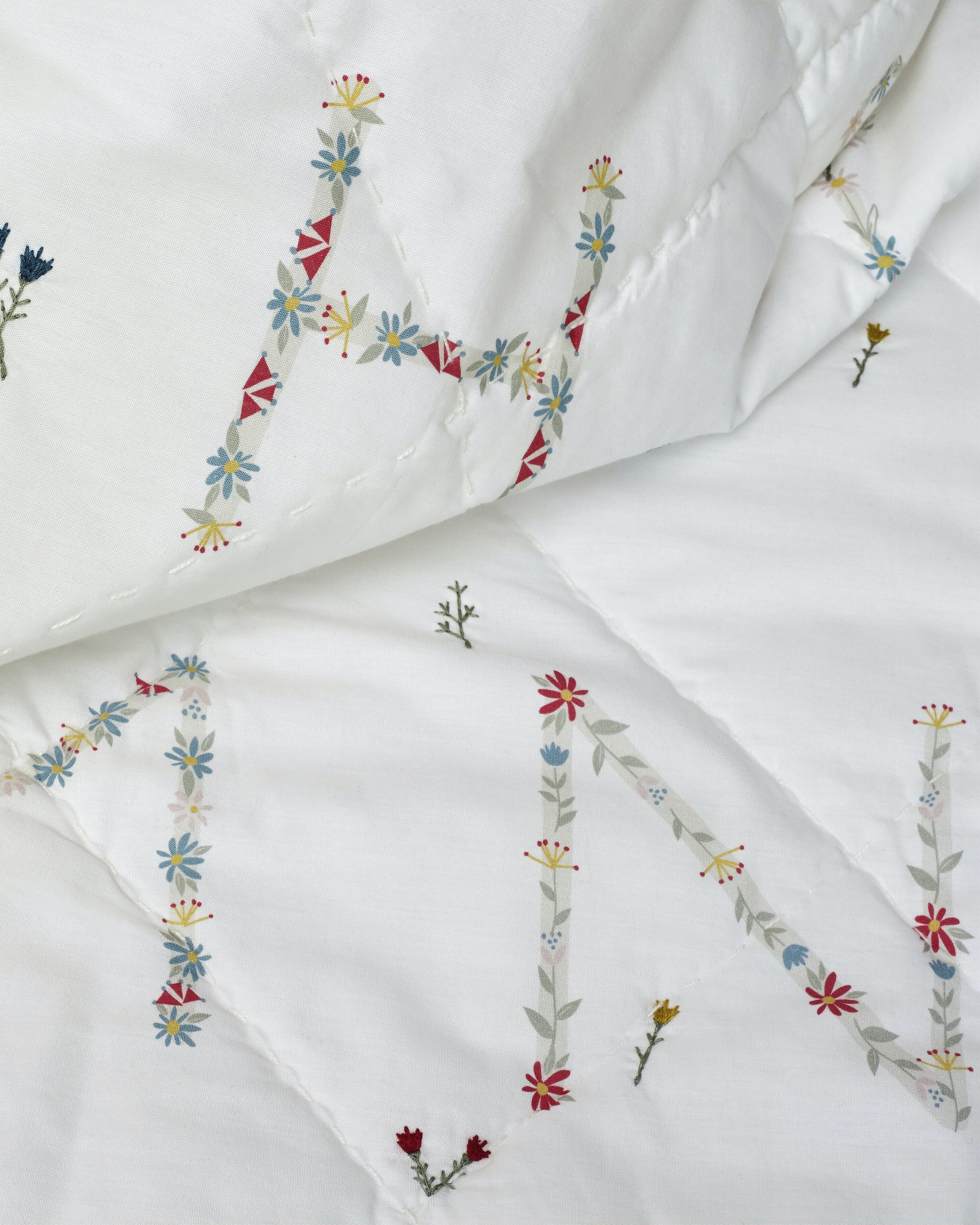 Alphabet Garden Baby Quilt