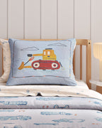 Road Work Embroidered Twin Sham