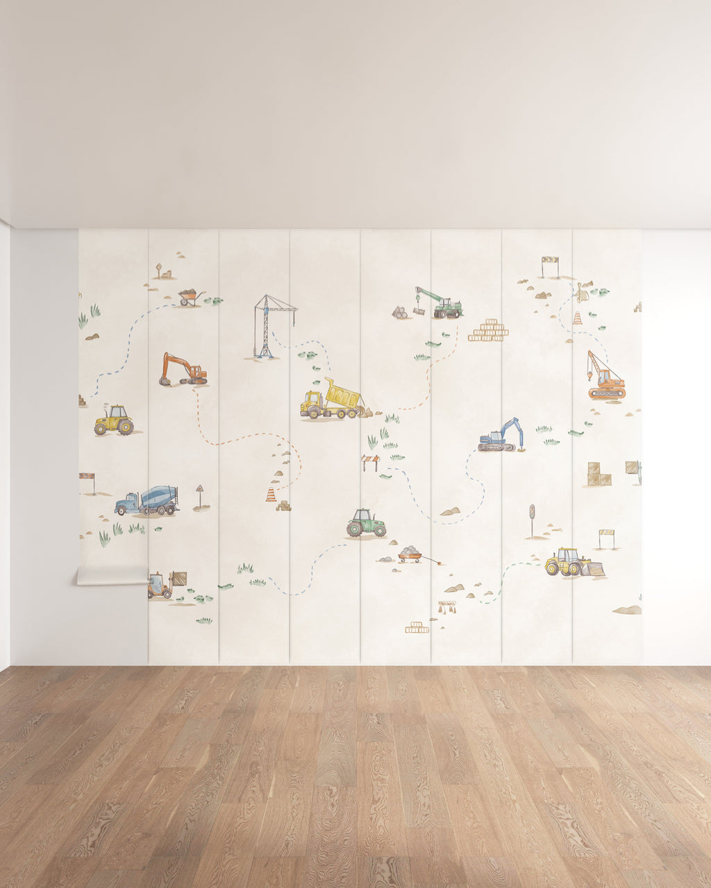 Construction Crew Wall Mural