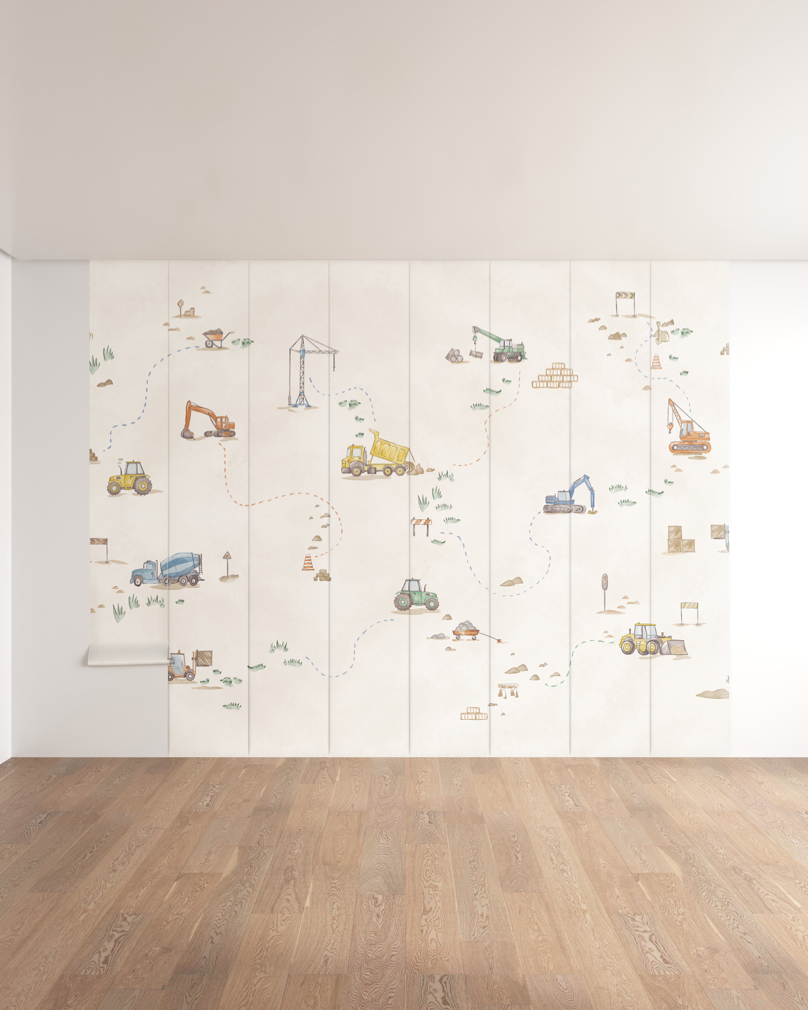 Construction Crew Wall Mural