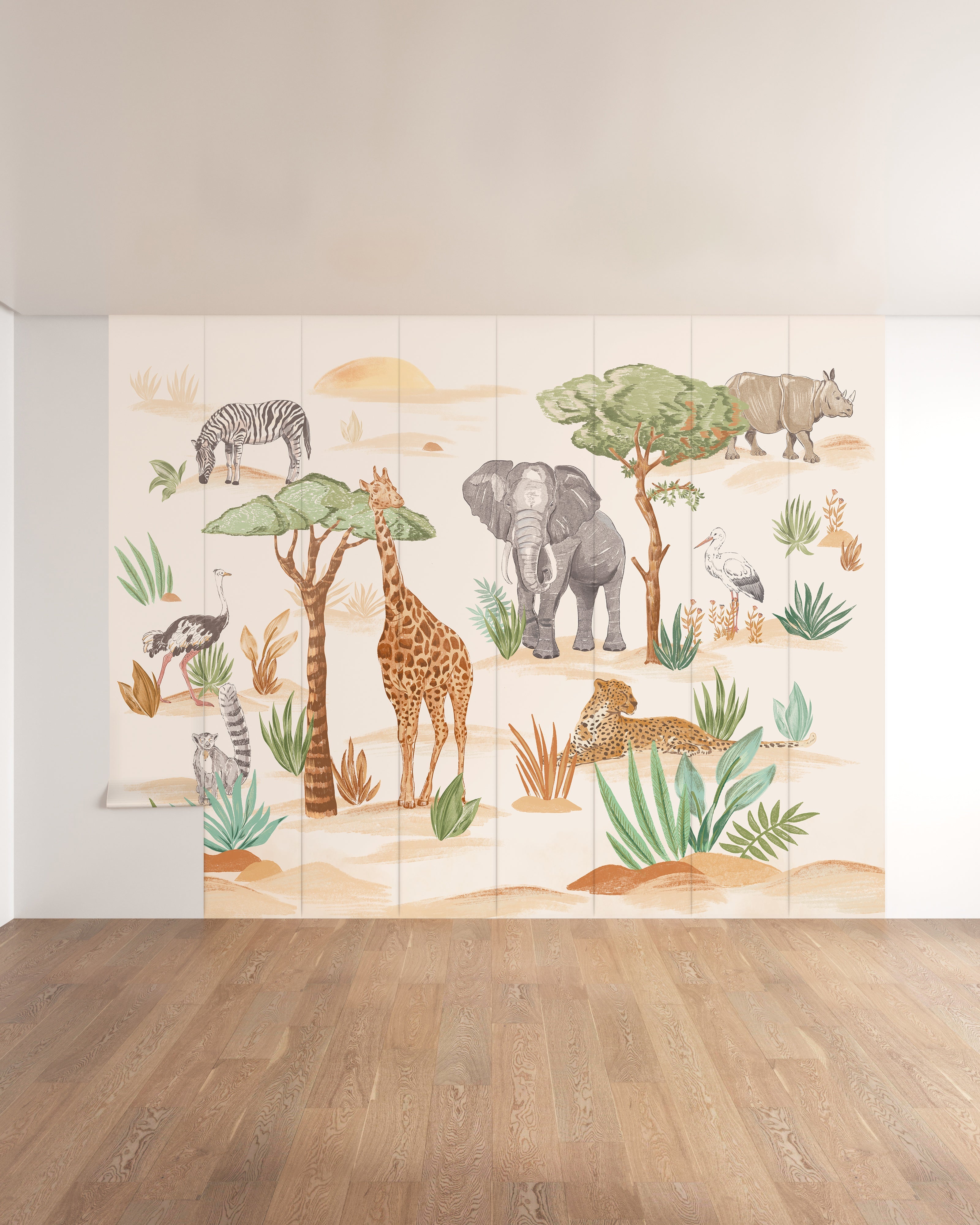Wild Animals Wall Mural