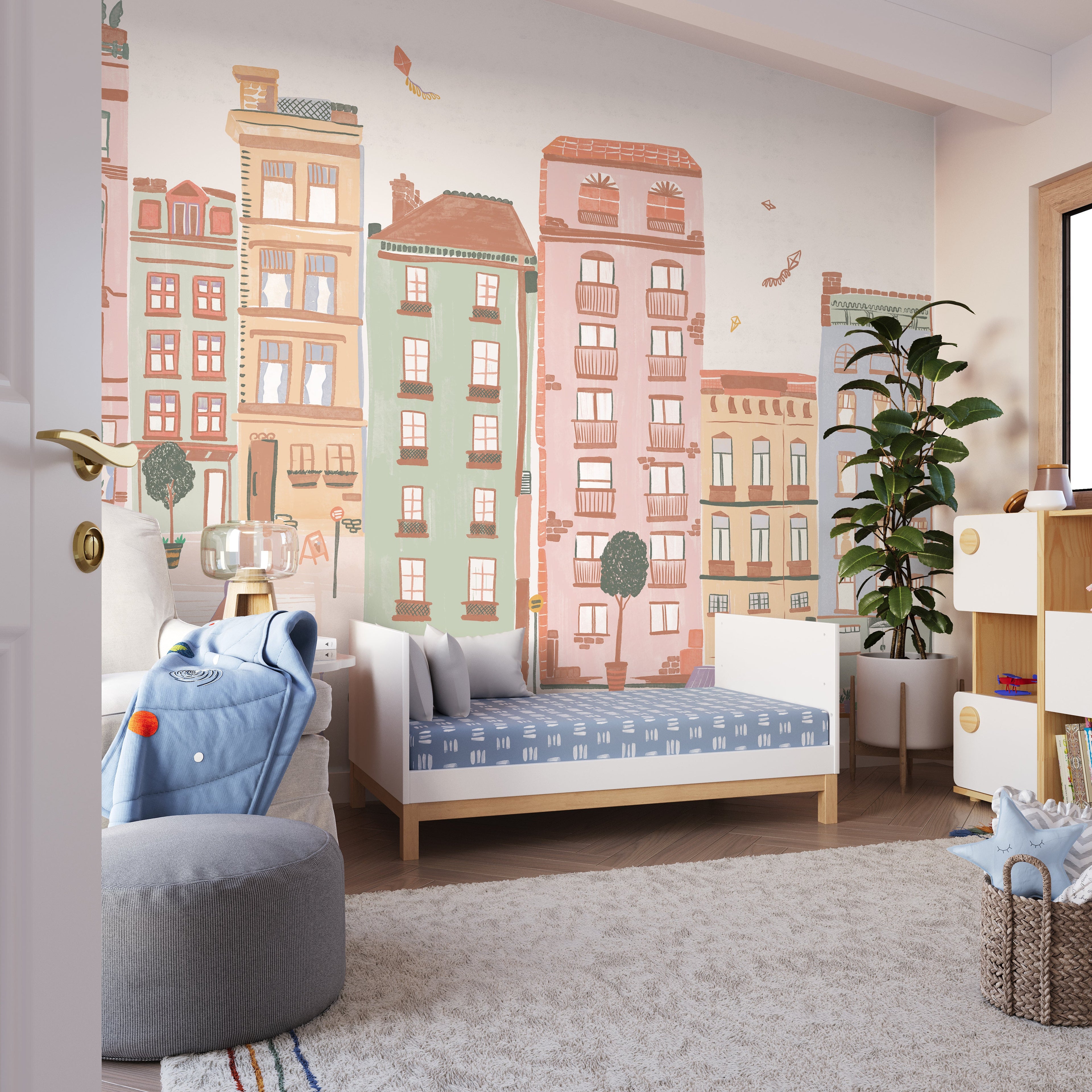 Block Party Wall Mural