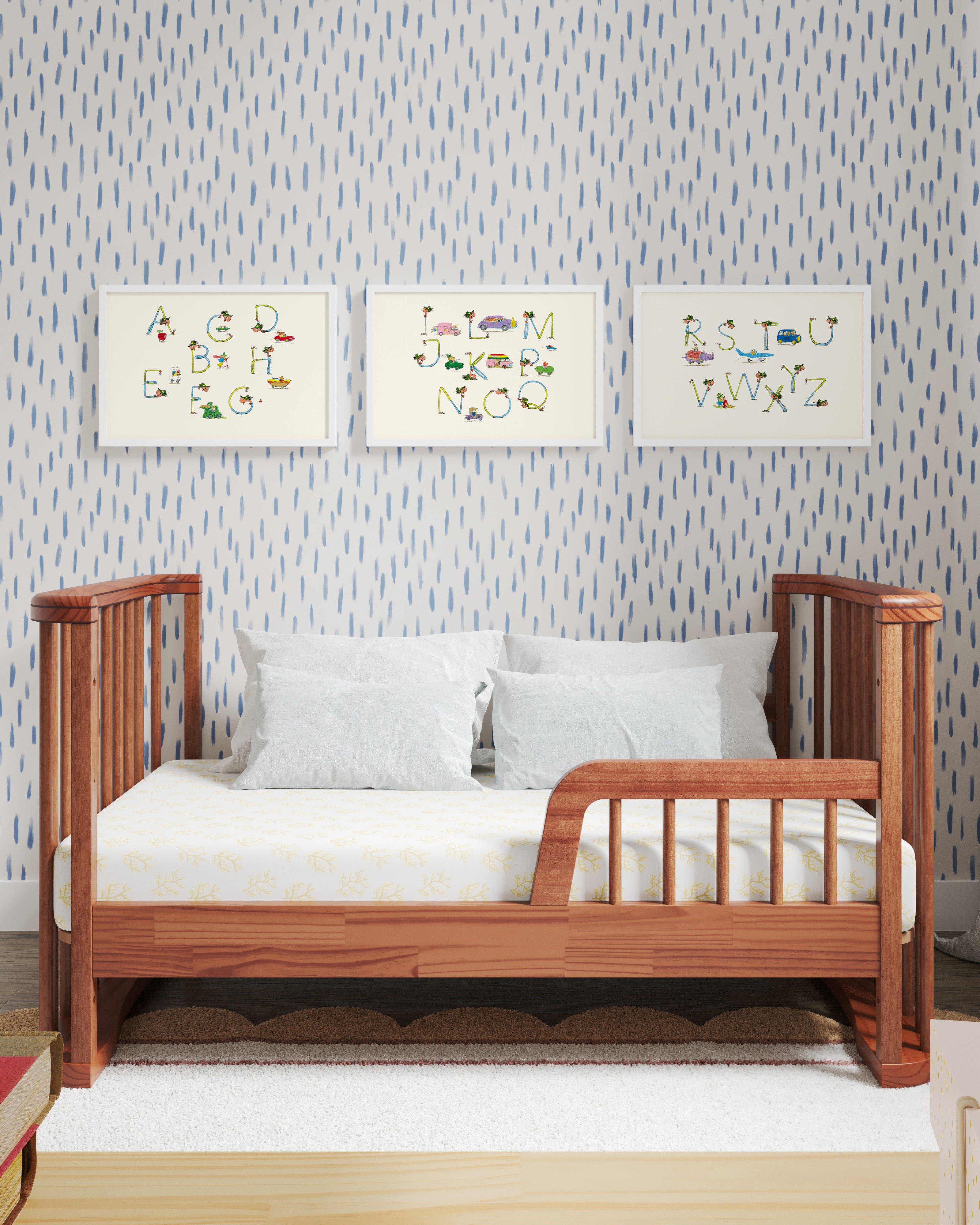 Busytown ABCs Framed Wall Art Set | Richard Scarry x Nestig