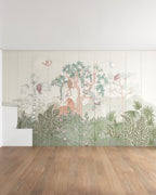 Lively Menagerie Wall Mural