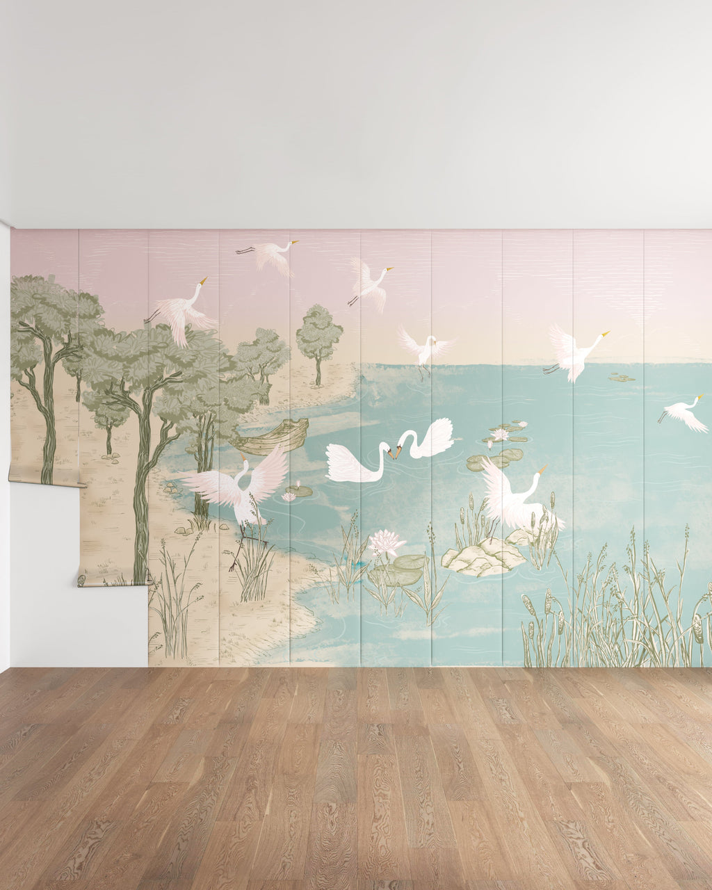 Swan Lake Wall Mural