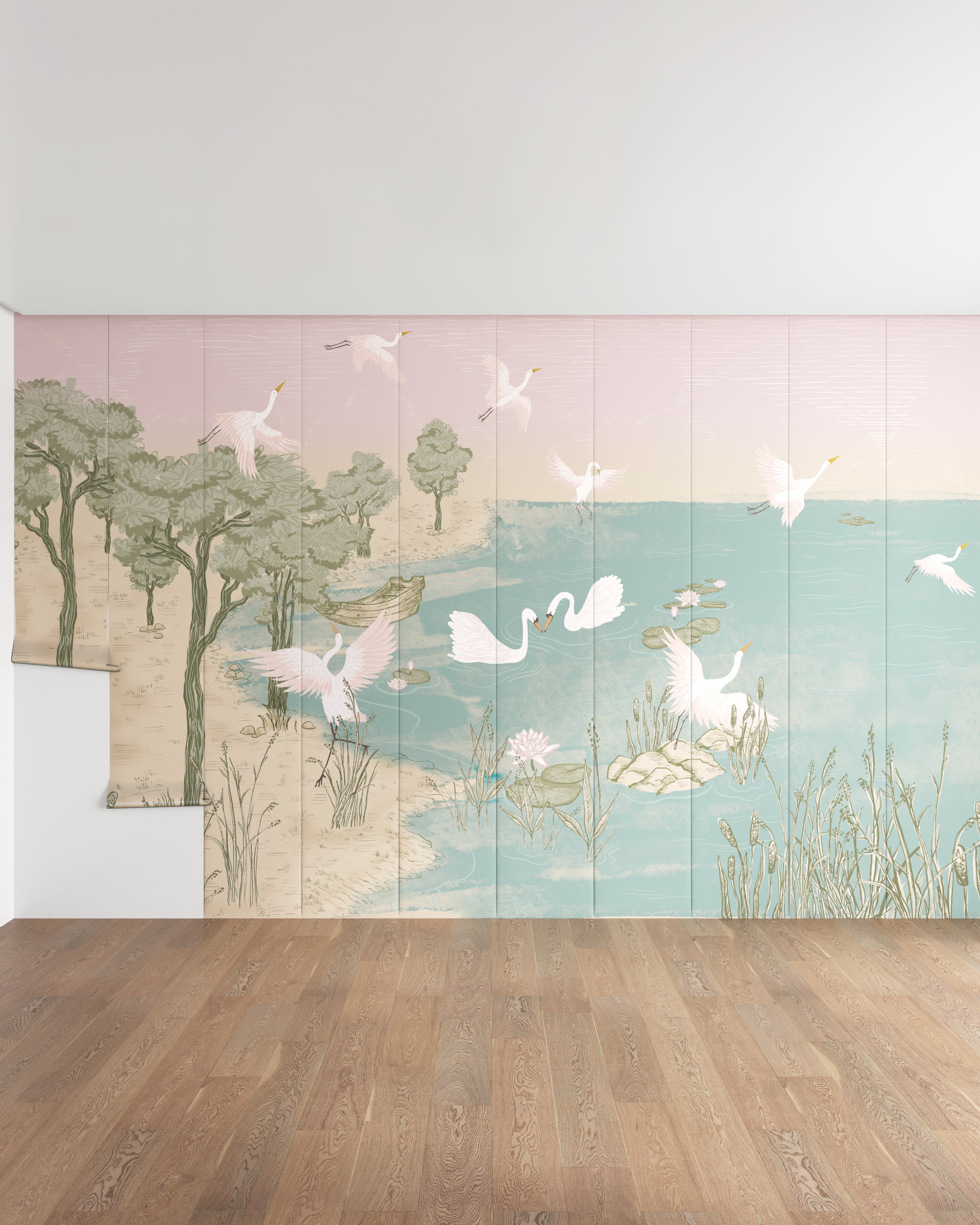 Swan Lake Wall Mural