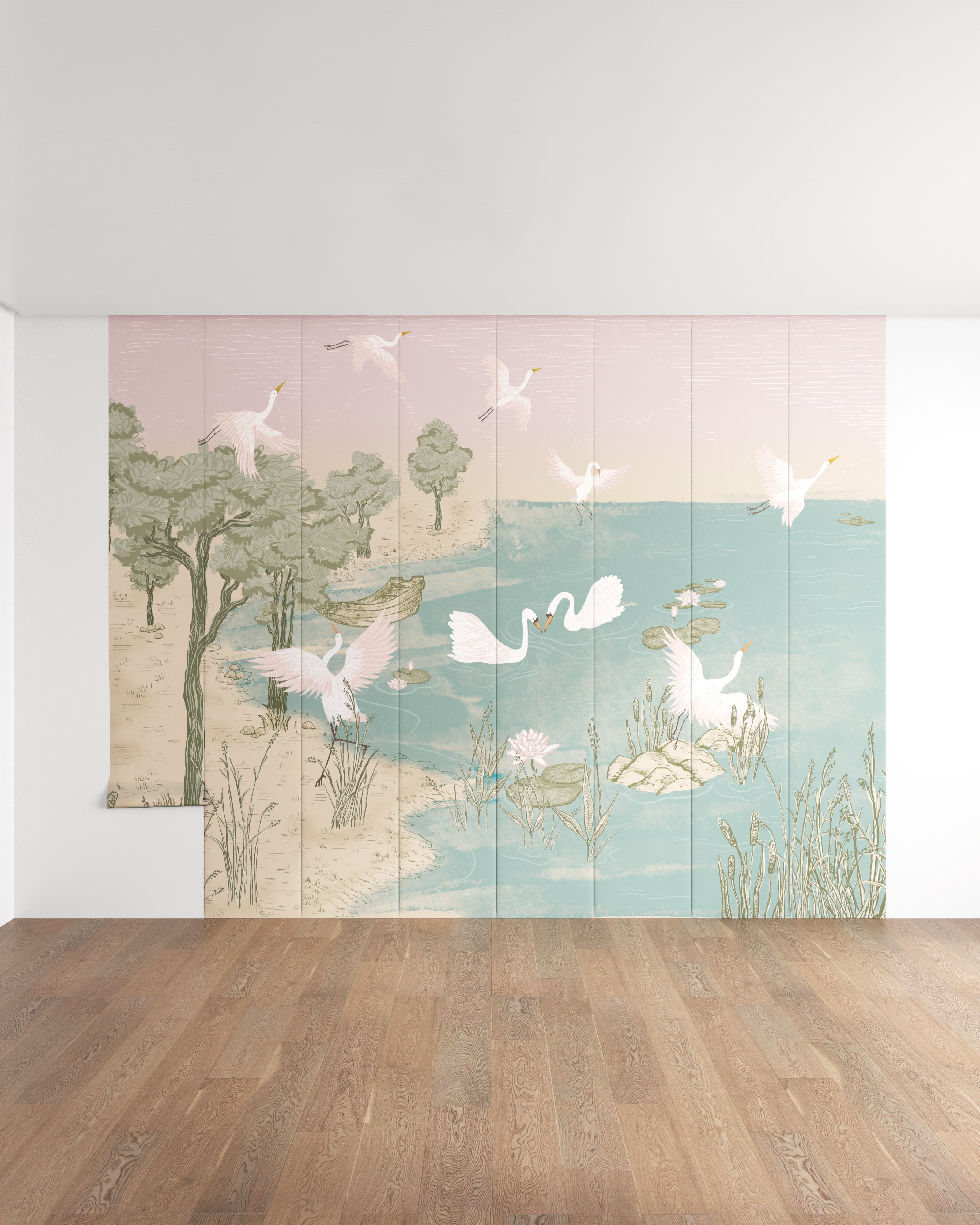 Swan Lake Wall Mural