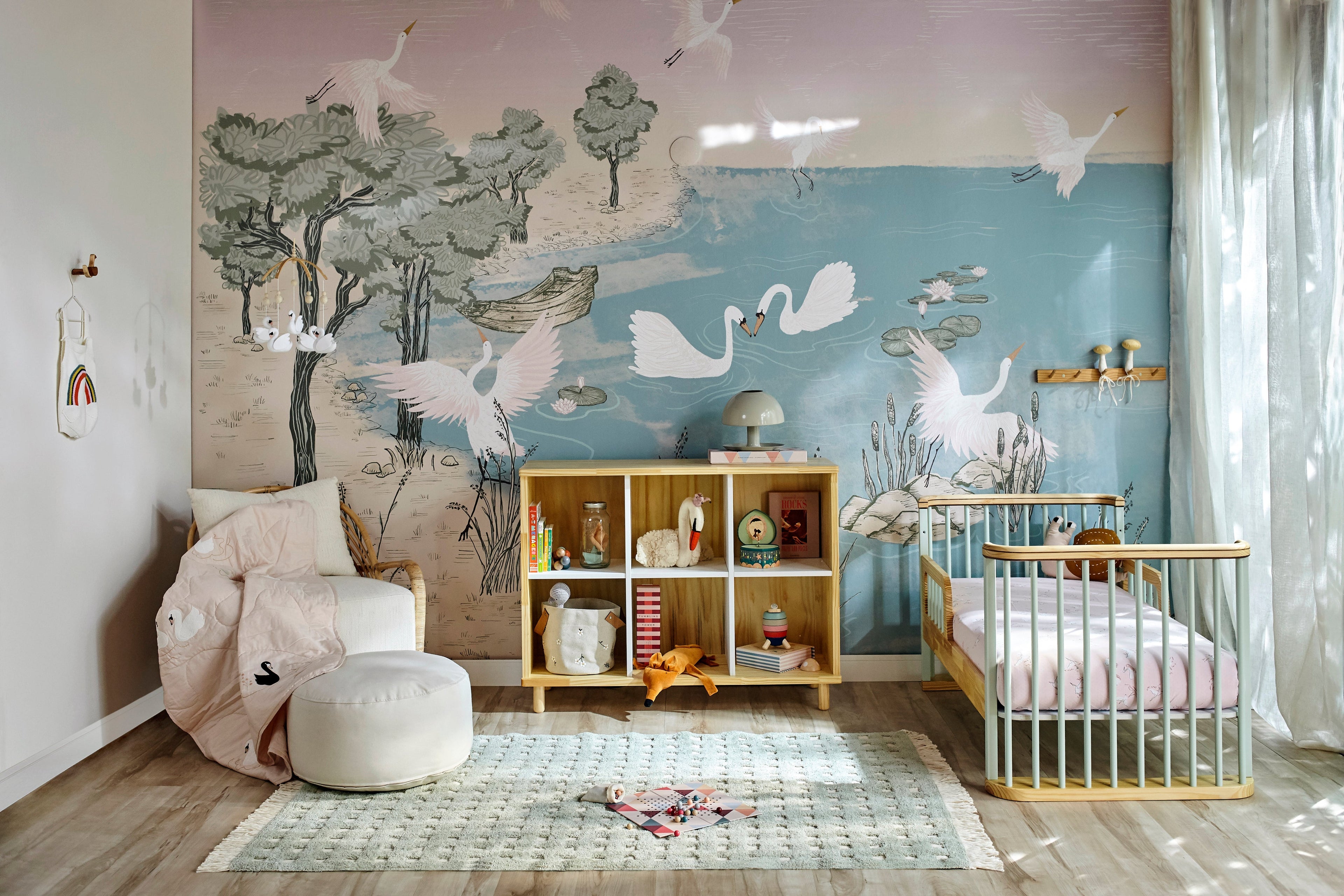 Swan Lake Wall Mural