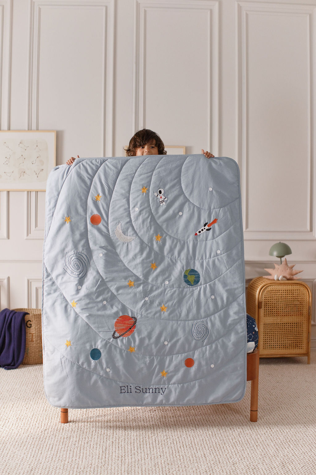 Embroidered Text | Quilts