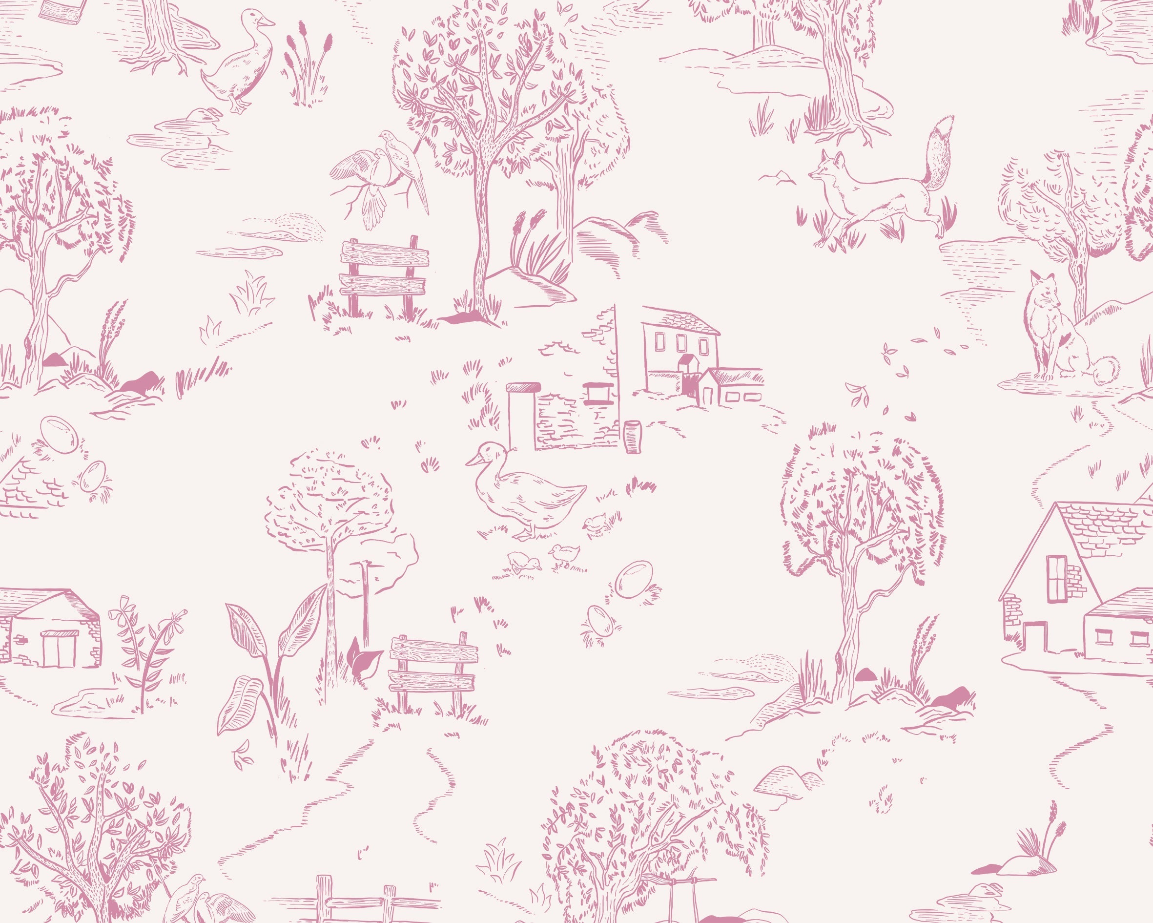 Busy Brook Wallpaper Sample