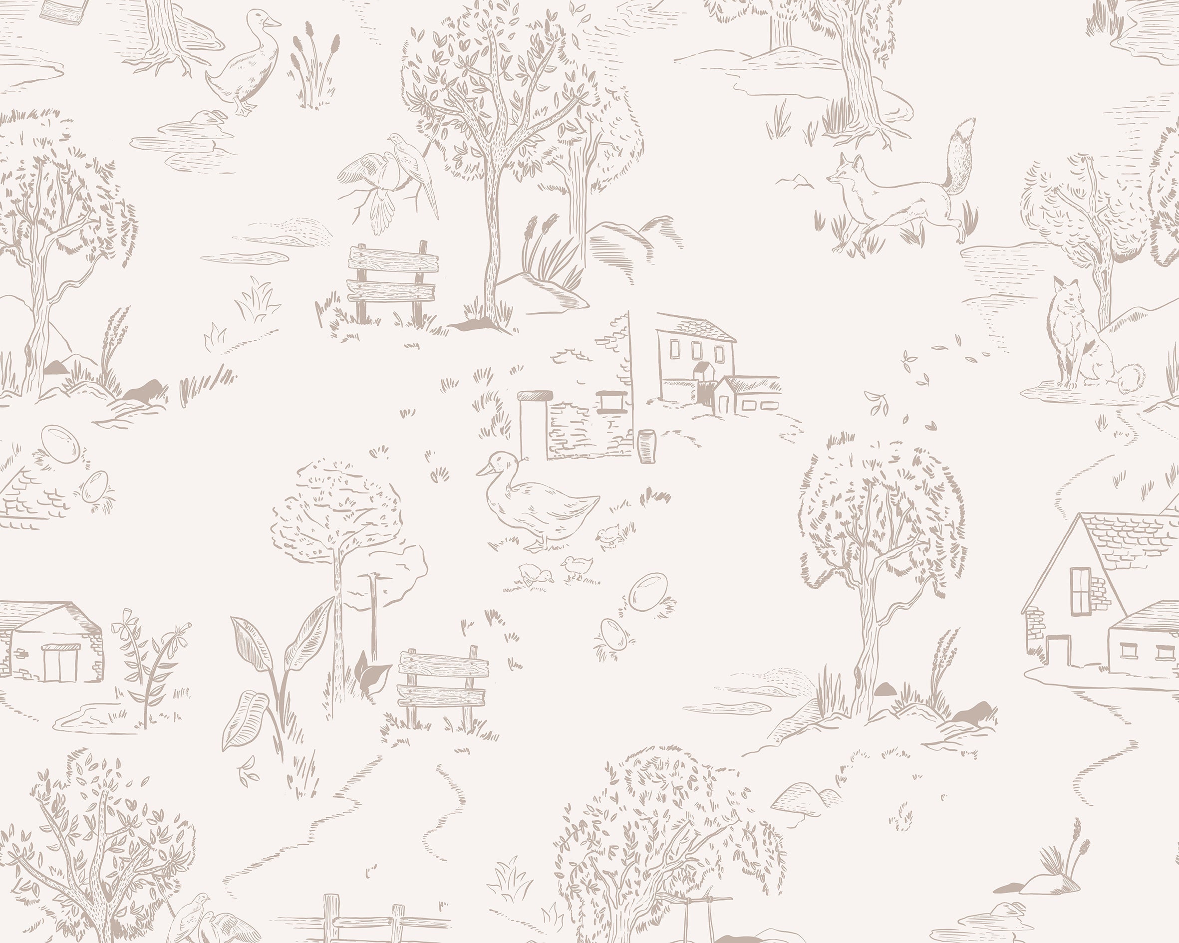Busy Brook Wallpaper Sample