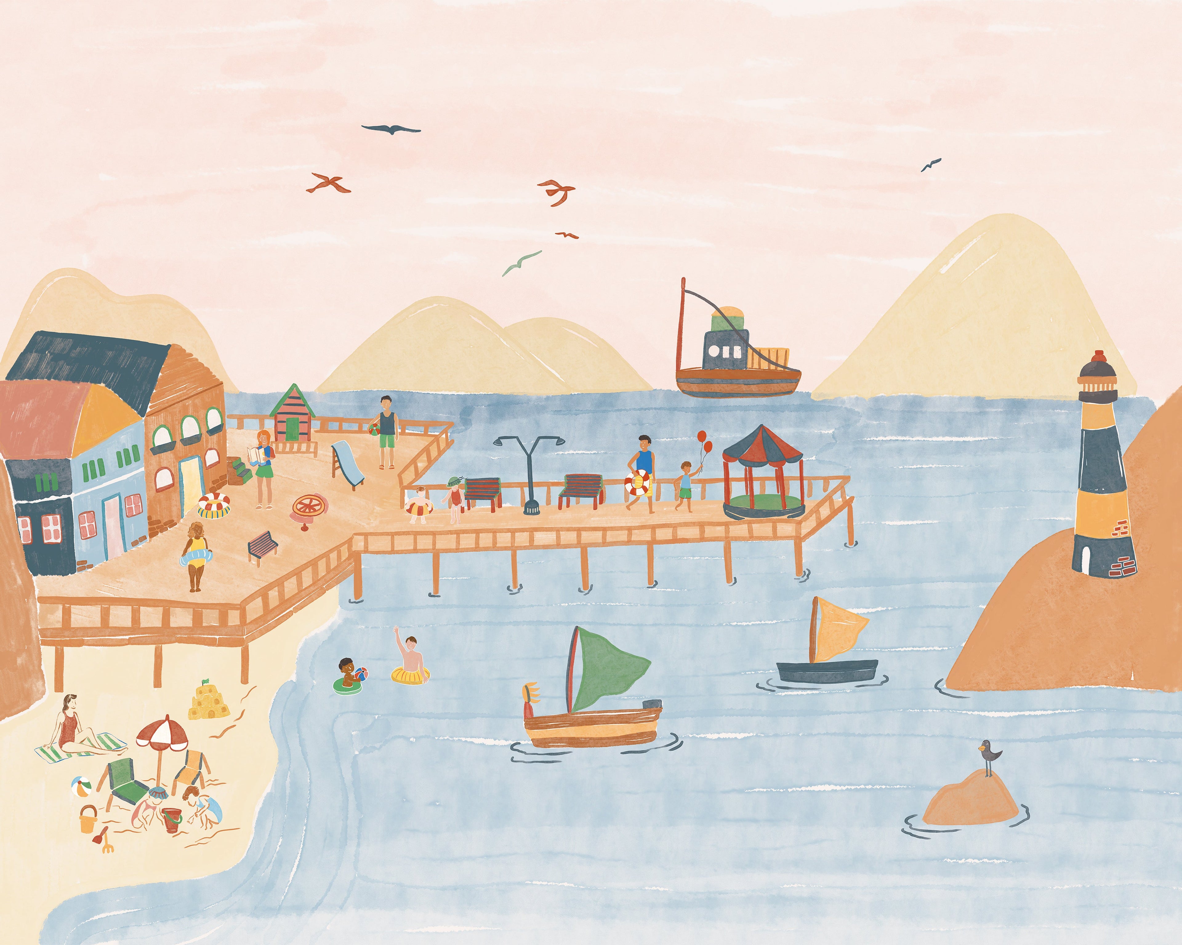 Pier Wall Mural