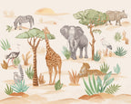 Wild Animals Wall Mural