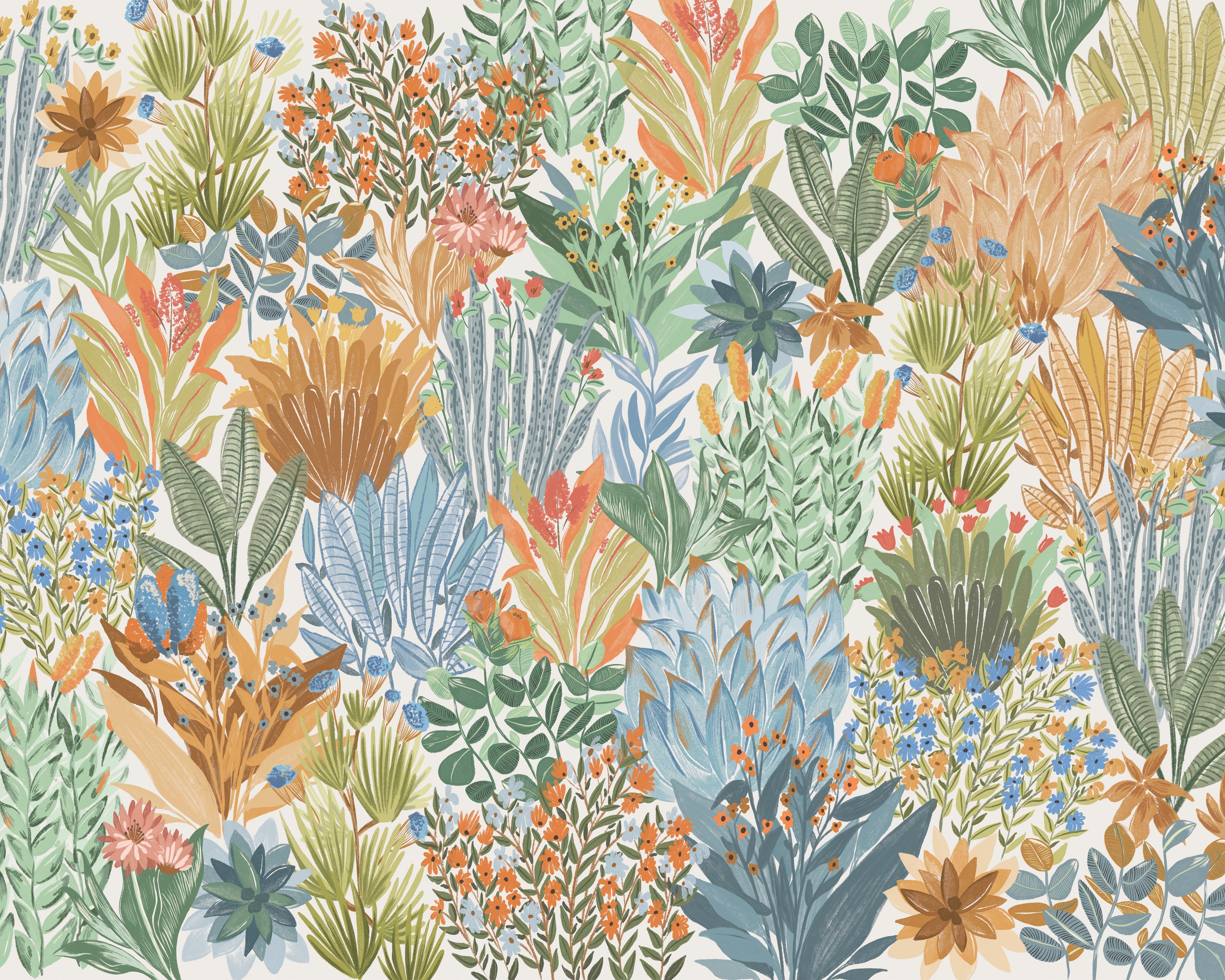 Desert Garden Wall Mural Sample