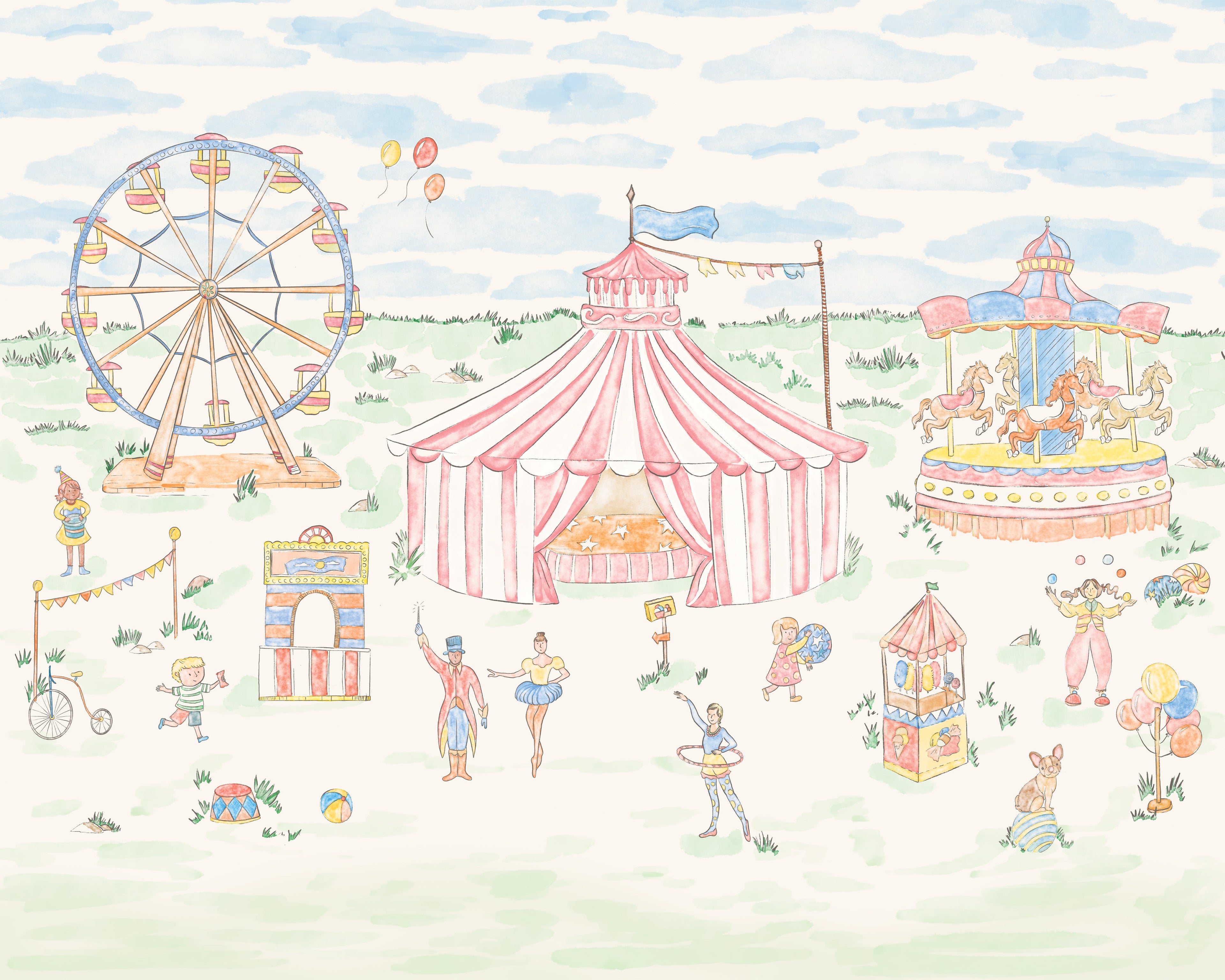 Carnival Wall Mural Sample