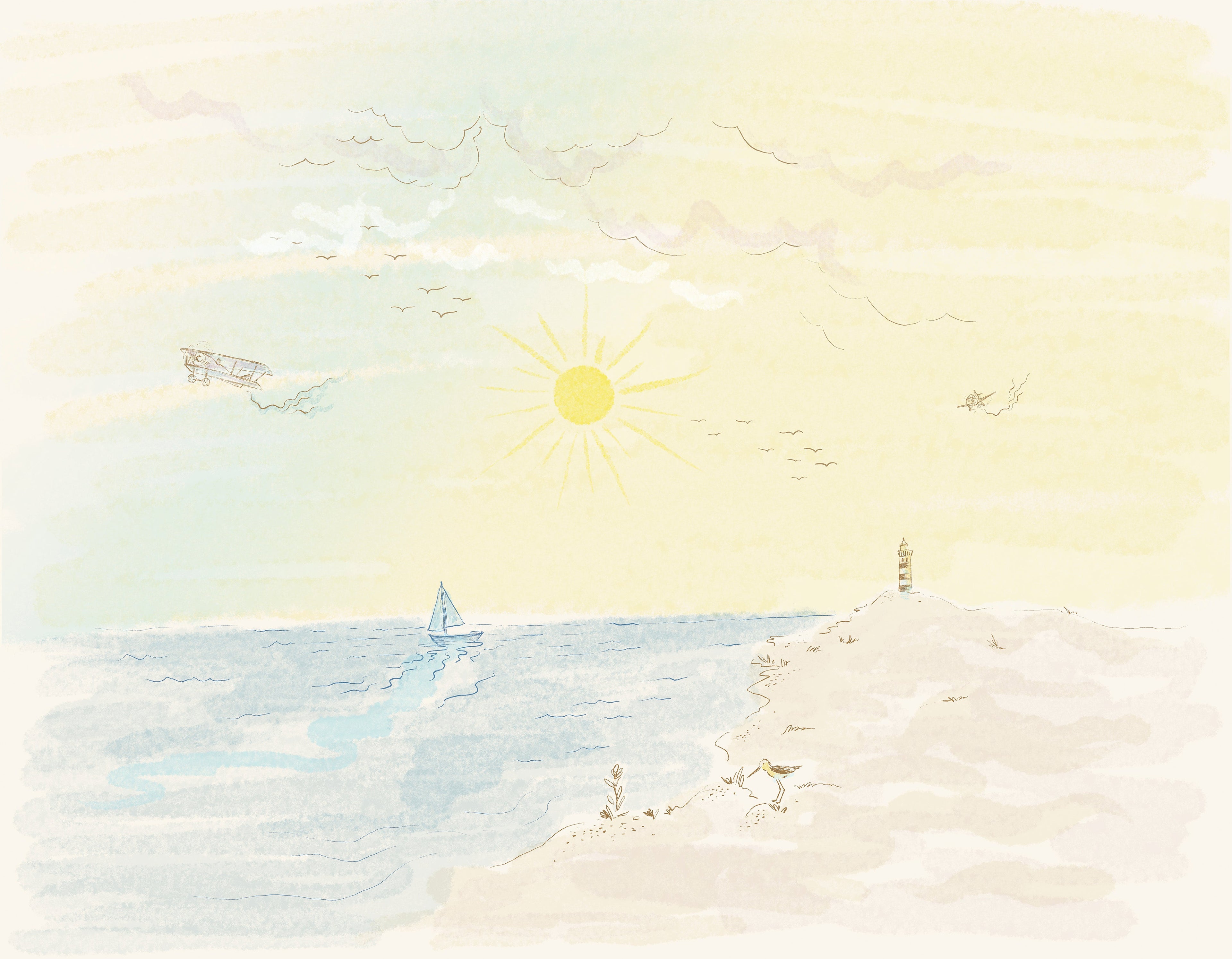 Morning Light Wall Mural Sample