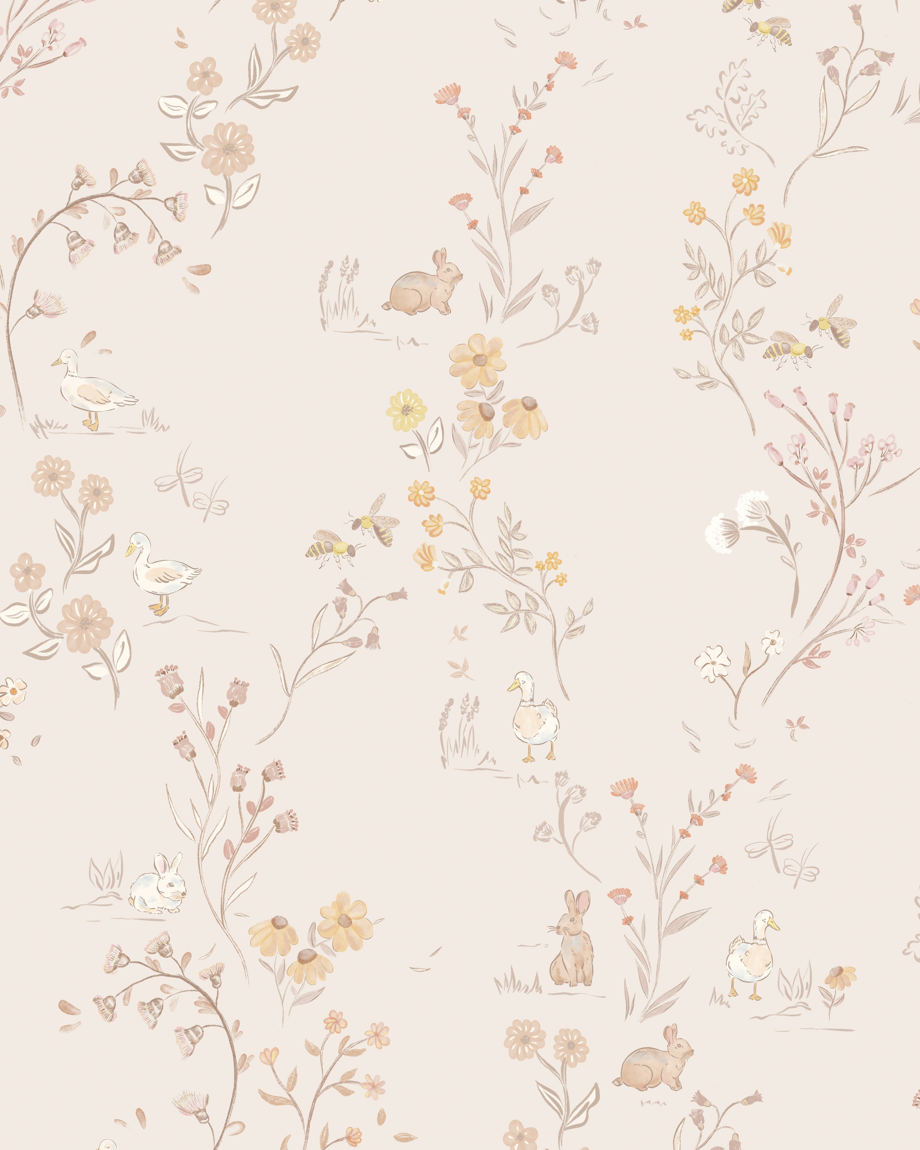 Field Frolic Wallpaper Sample