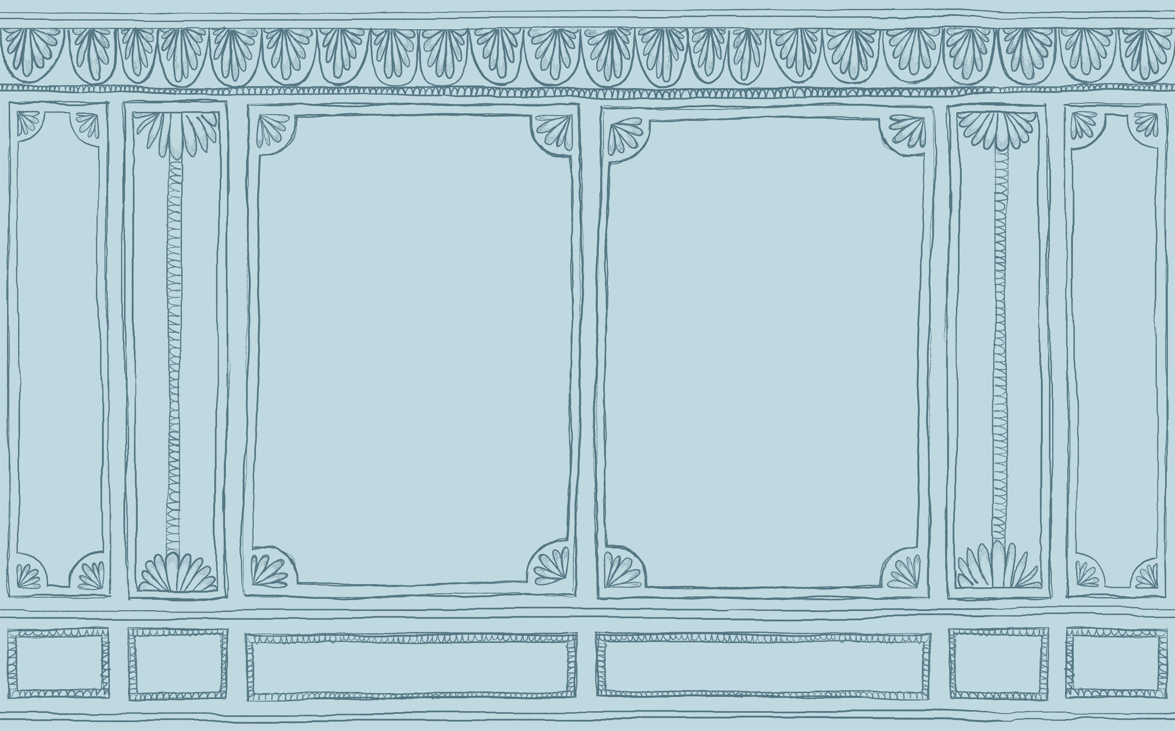 Rococo Wall Mural Sample