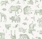 Watercolor Safari Wallpaper Sample