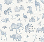 Watercolor Safari Wallpaper Sample