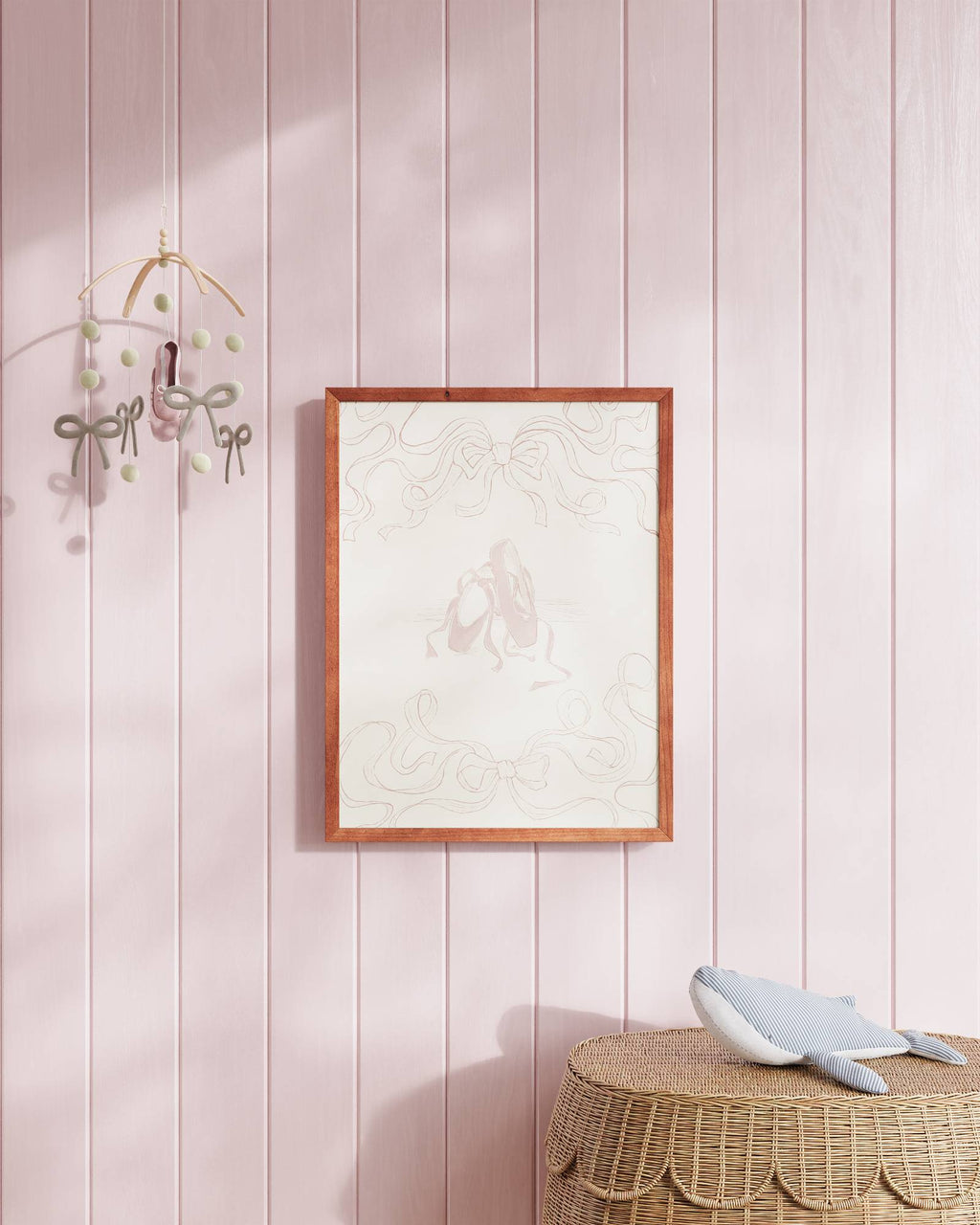 Ballet Slippers Framed Wall Art