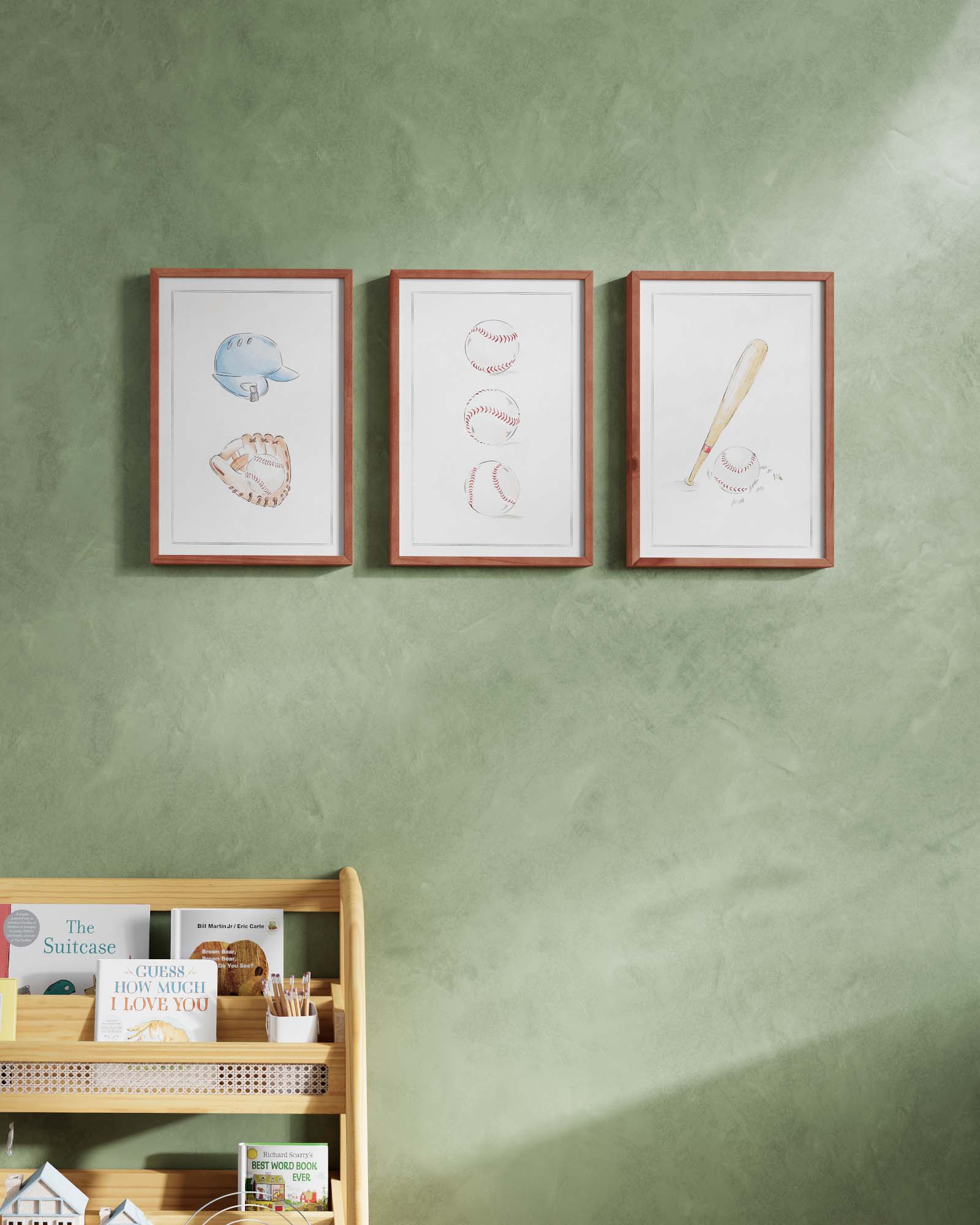 Bases Loaded Framed Wall Art Set