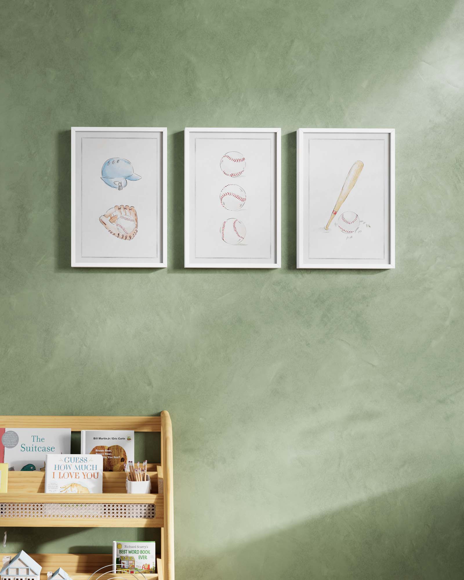 Bases Loaded Framed Wall Art Set