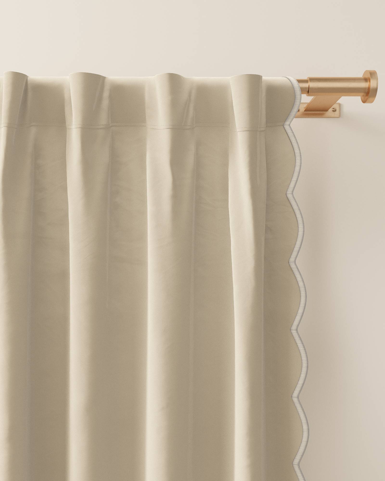 Scallop Edge Blackout Curtain