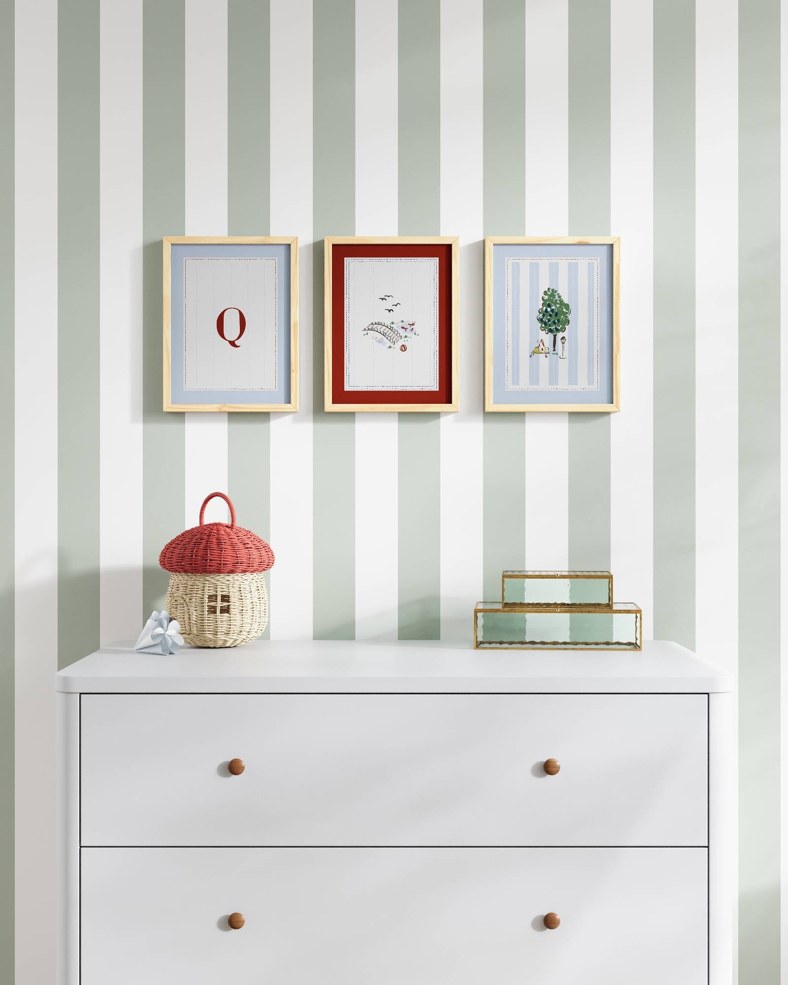 Parisian Park Personalized Wall Art Set
