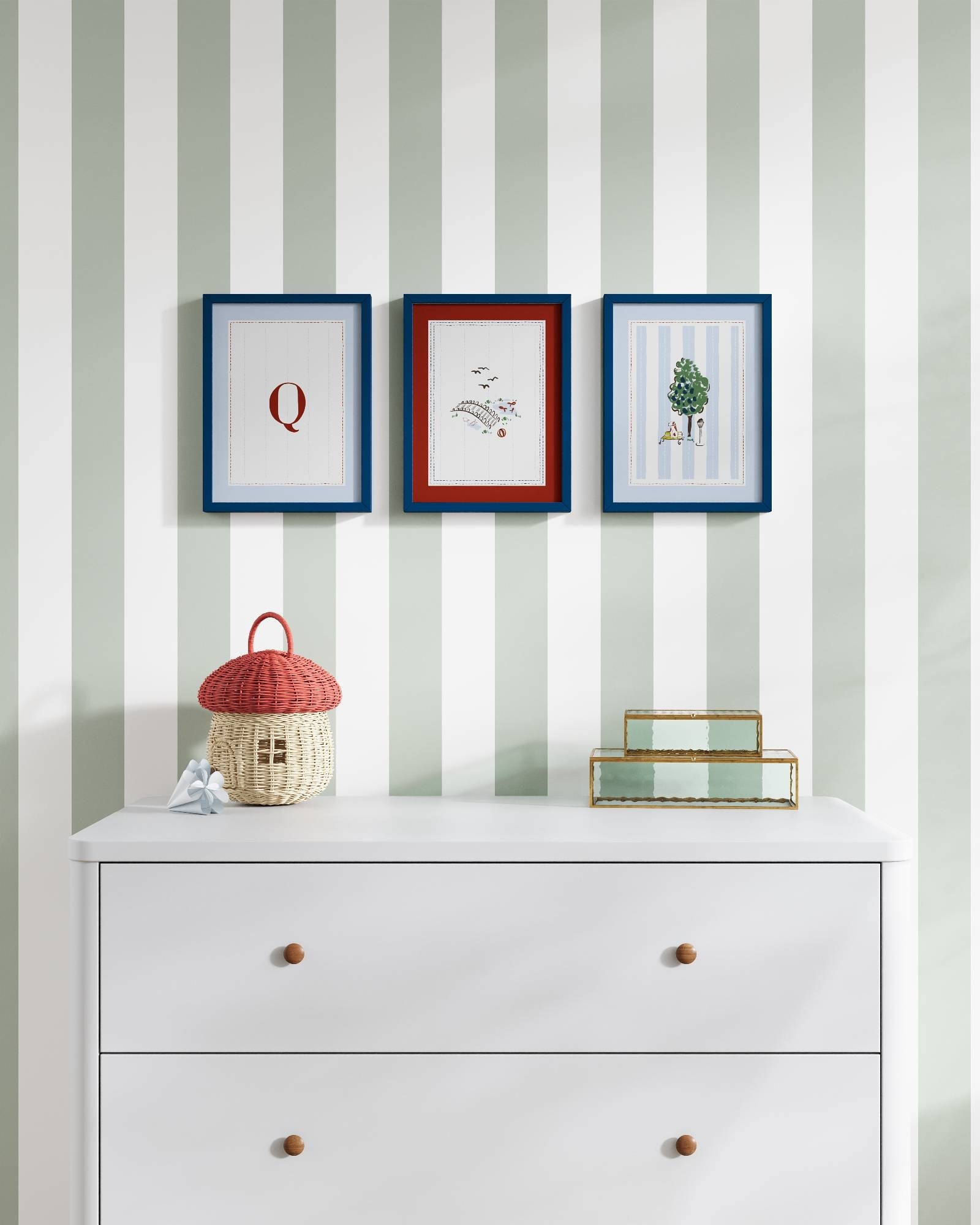 Parisian Park Personalized Wall Art Set
