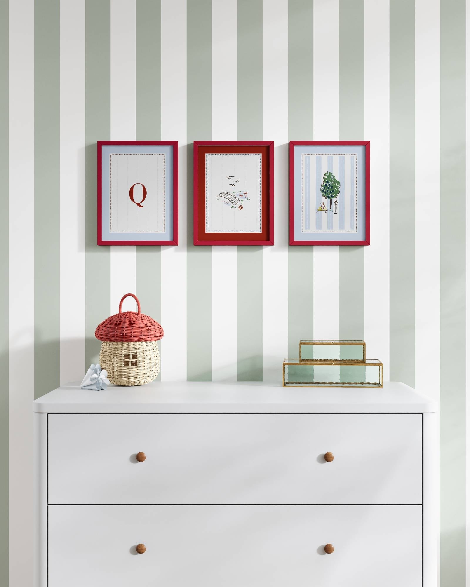 Parisian Park Personalized Wall Art Set