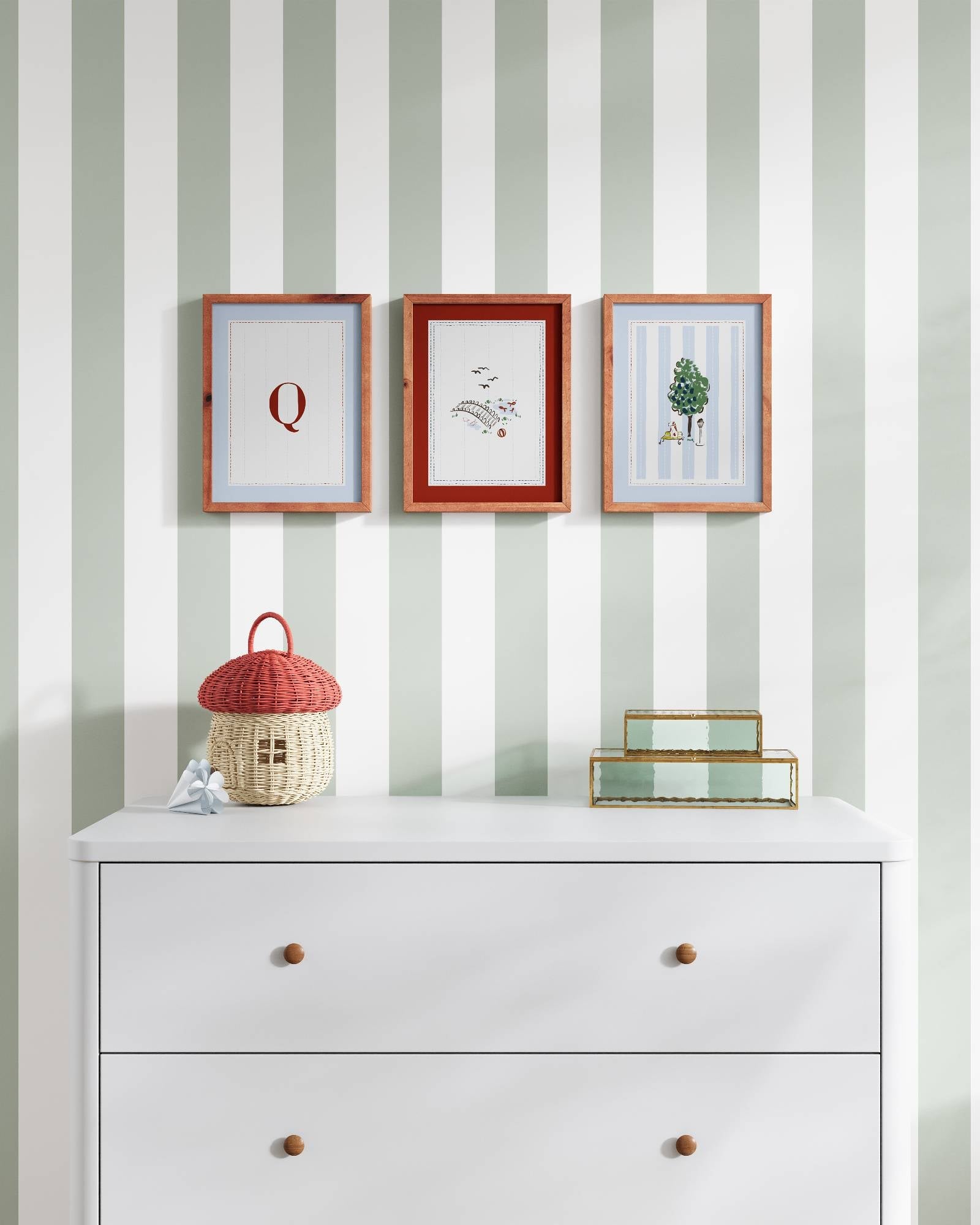 Parisian Park Personalized Wall Art Set