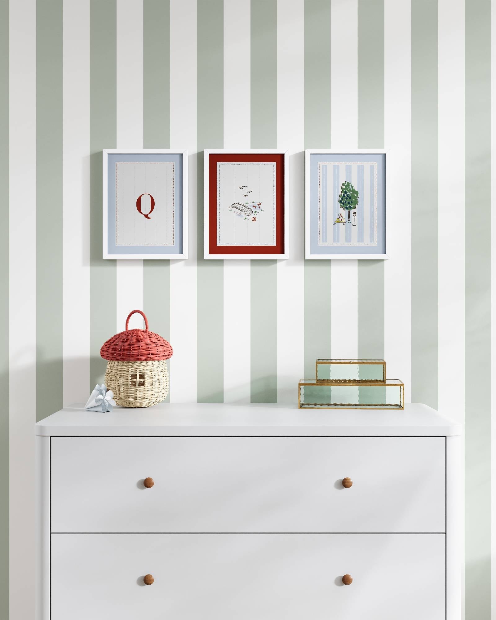 Parisian Park Personalized Wall Art Set