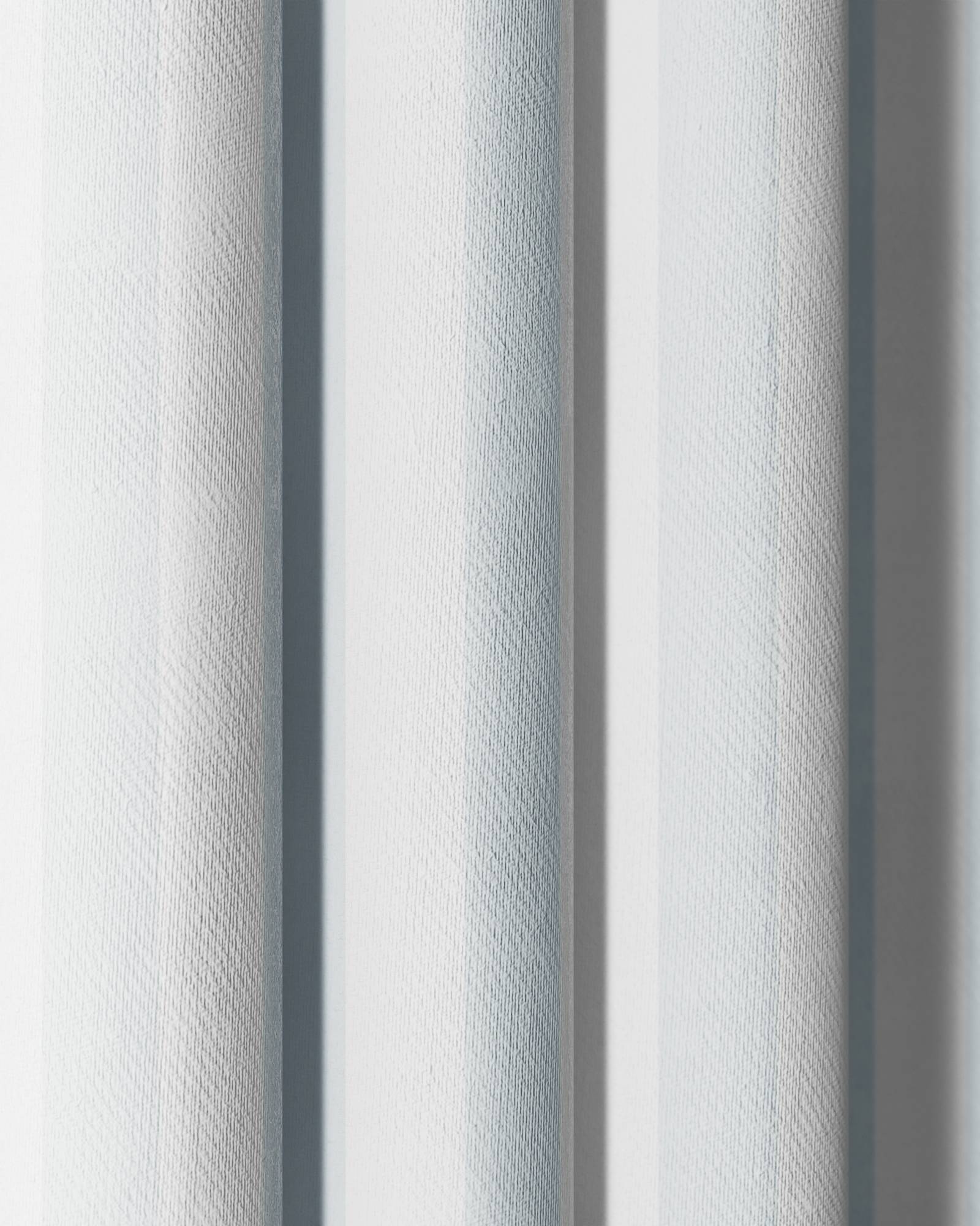 Striped Ruffle Blackout Curtain