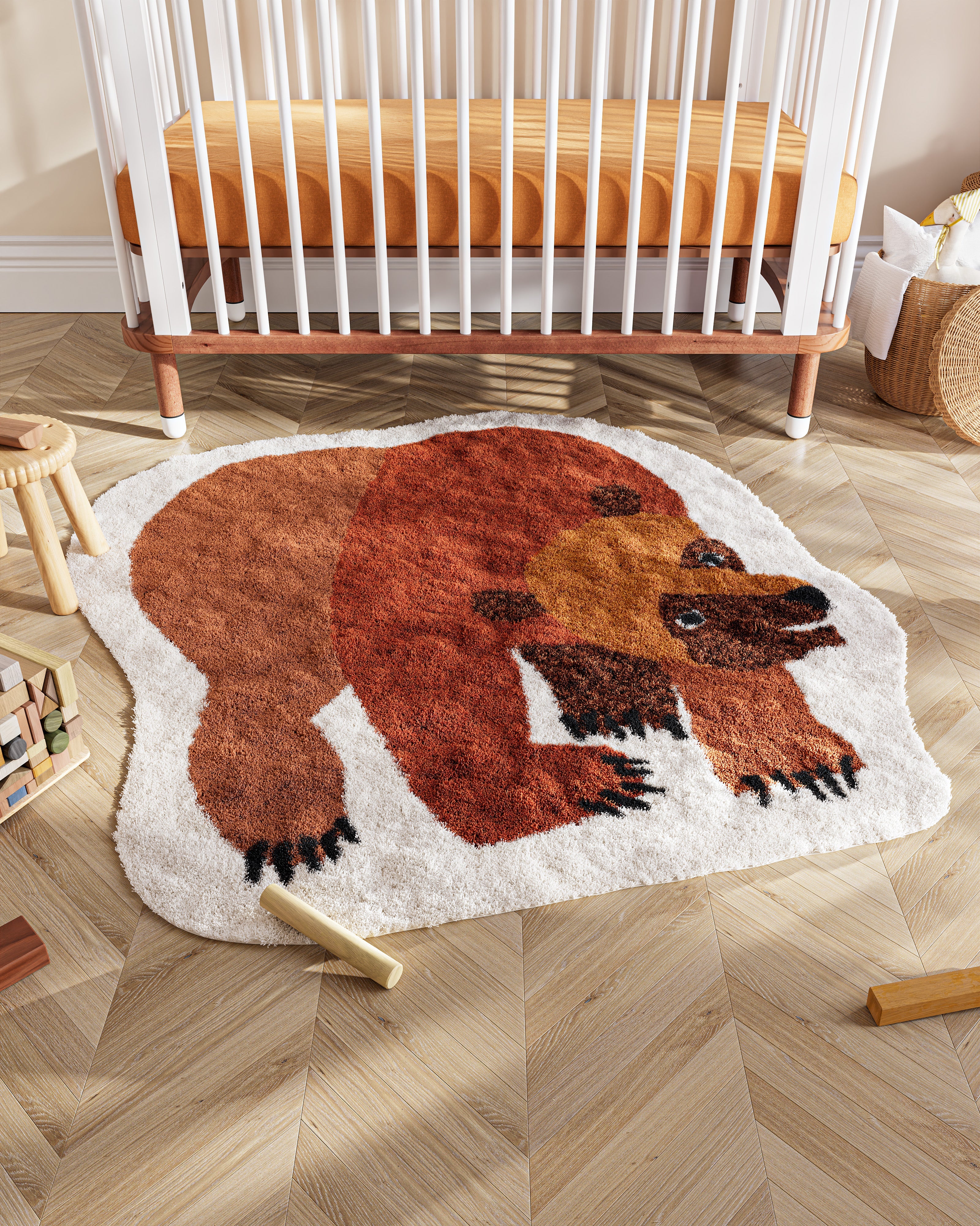 Brown Bear, Brown Bear Washable Rug | Eric Carle x Nestig