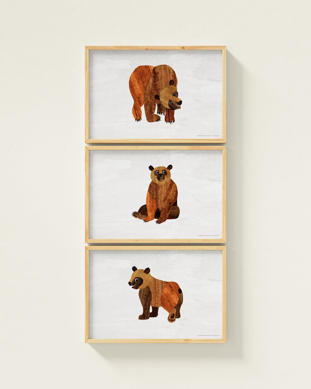 Brown Bear, Brown Bear Framed Wall Art Set | Eric Carle x Nestig