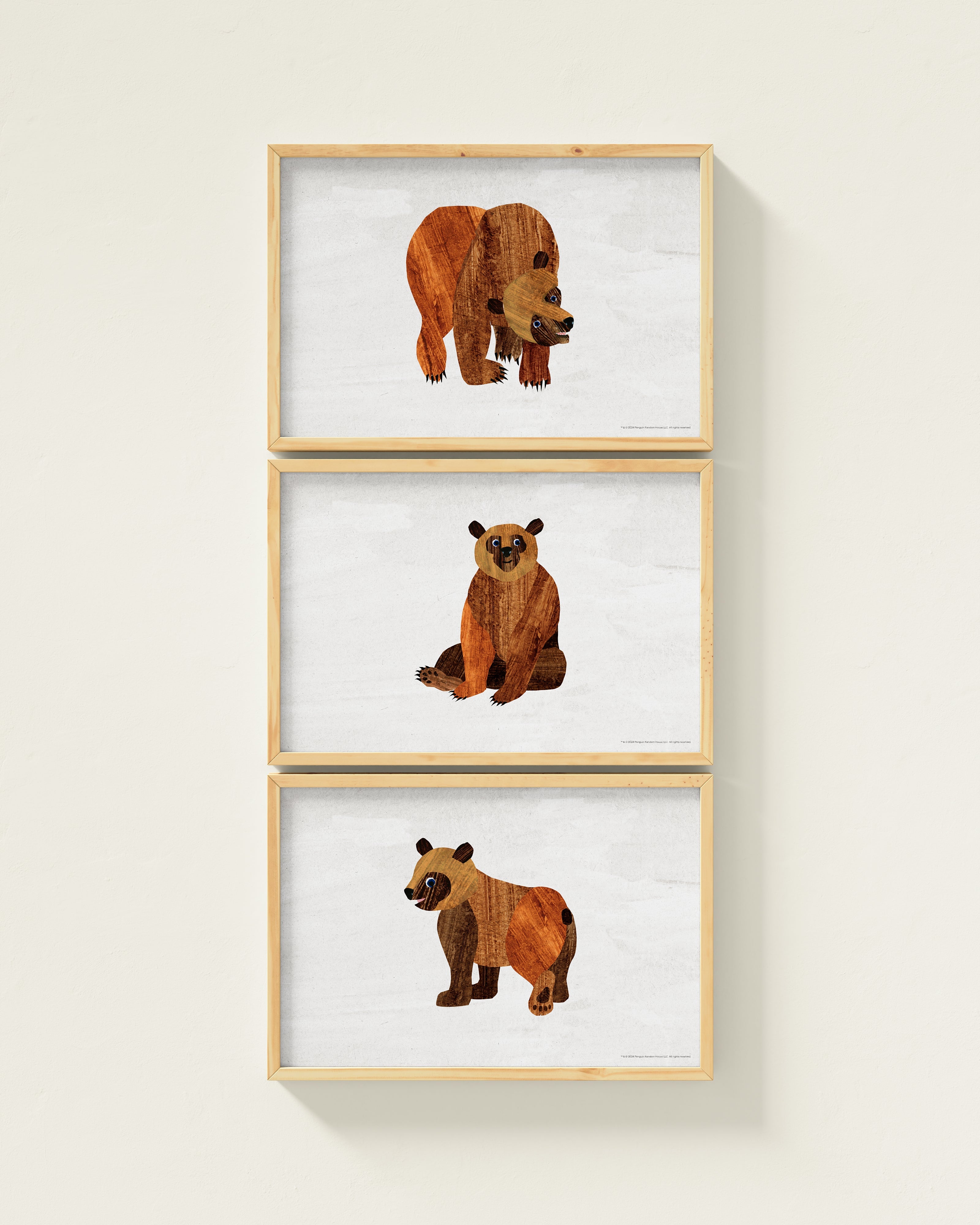 Brown Bear, Brown Bear Framed Wall Art Set | Eric Carle x Nestig
