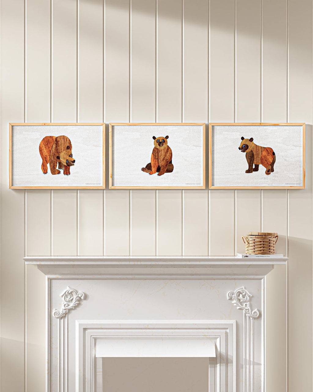 Brown Bear, Brown Bear Framed Wall Art Set | Eric Carle x Nestig