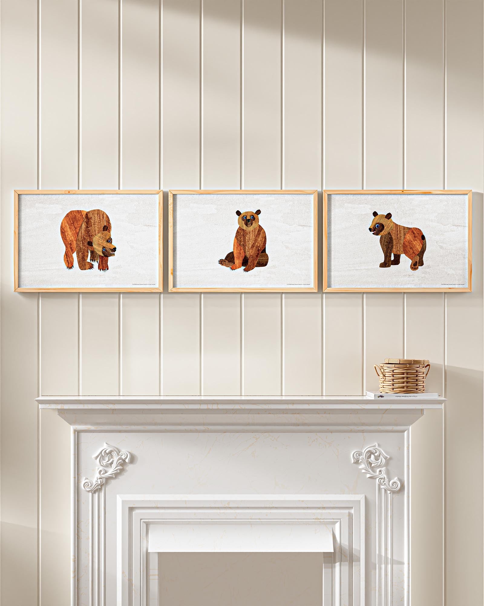 Brown Bear, Brown Bear Framed Wall Art Set | Eric Carle x Nestig