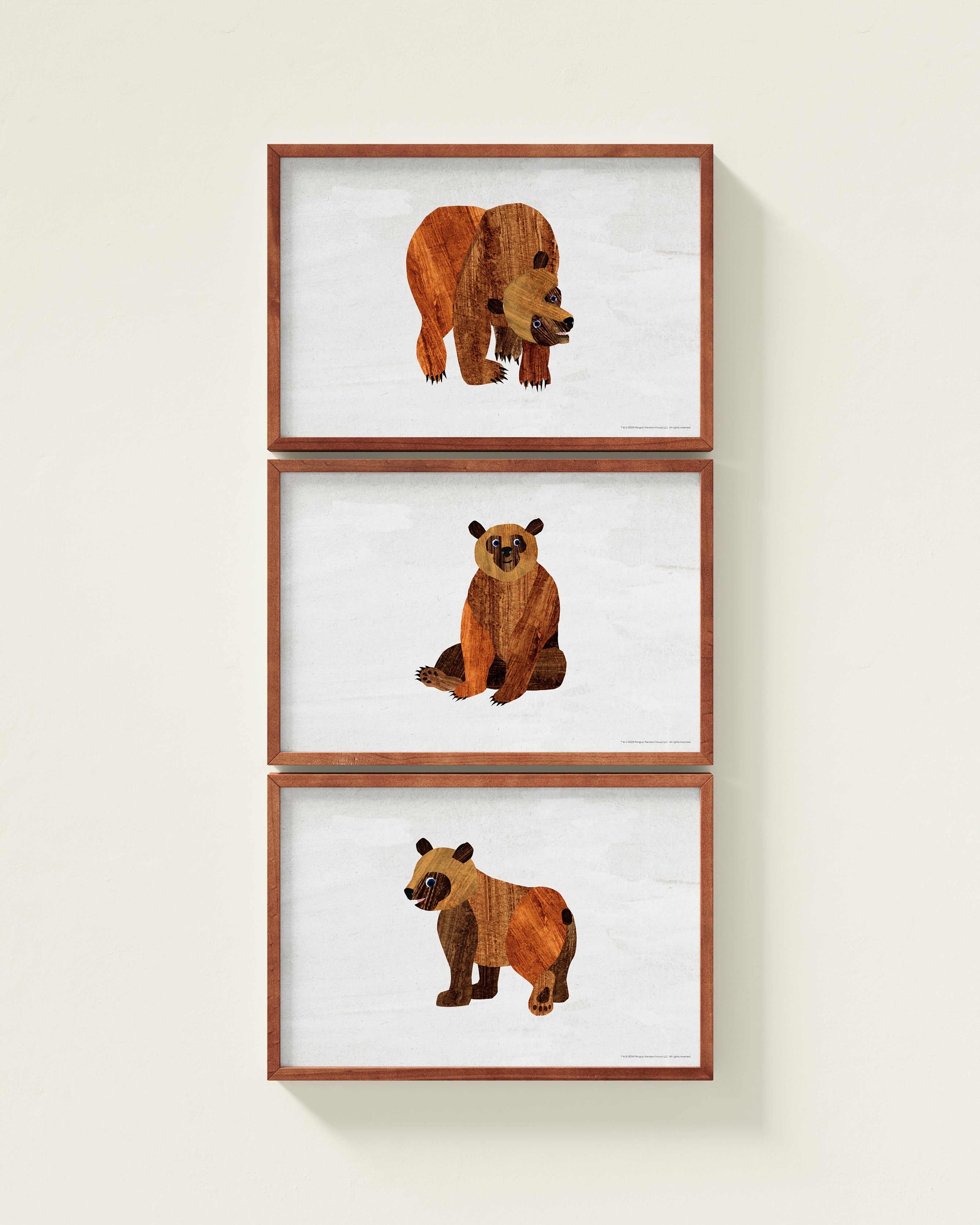 Brown Bear, Brown Bear Framed Wall Art Set | Eric Carle x Nestig