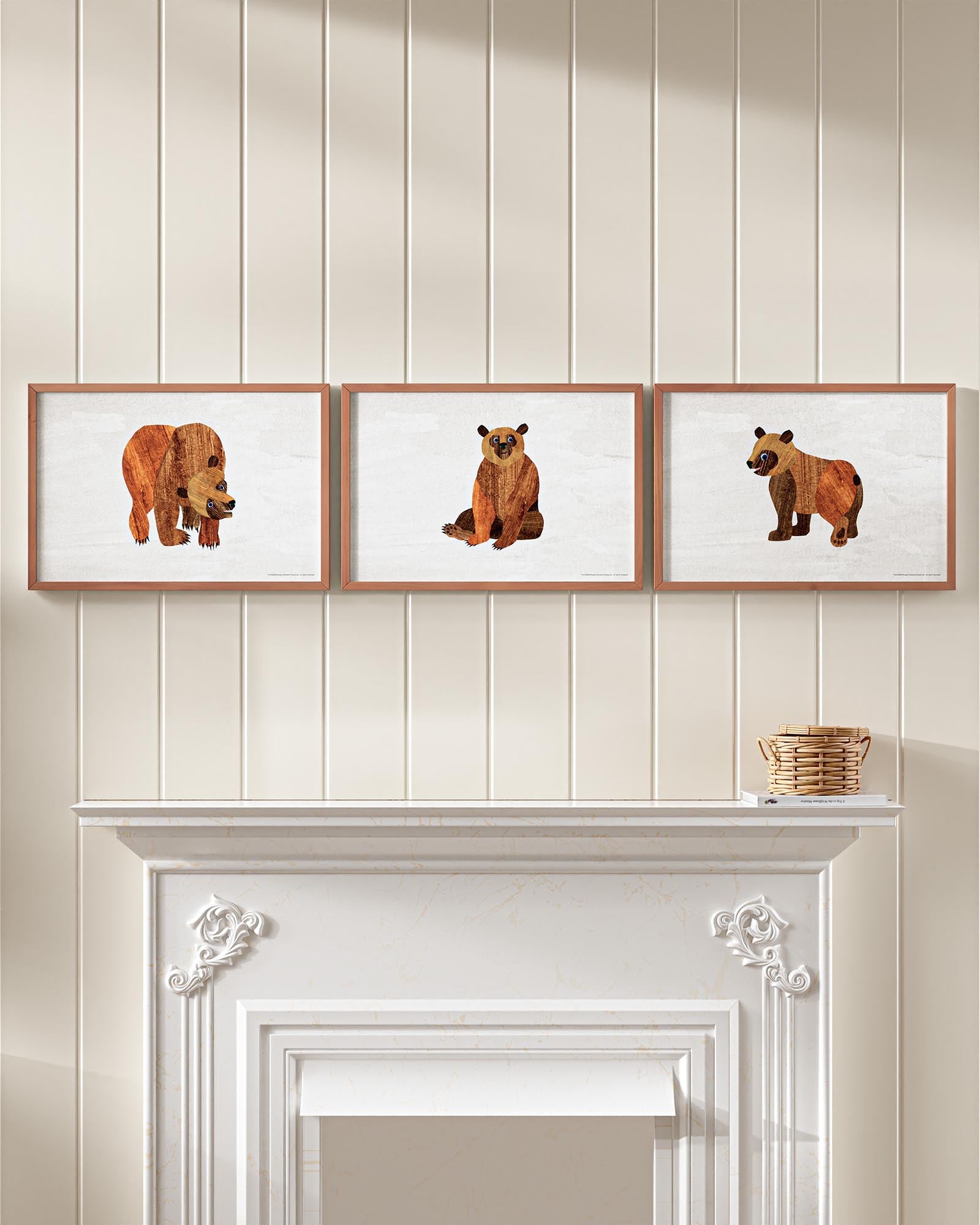 Brown Bear, Brown Bear Framed Wall Art Set | Eric Carle x Nestig