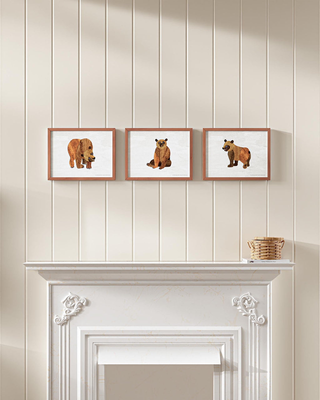 Brown Bear, Brown Bear Framed Wall Art Set | Eric Carle x Nestig